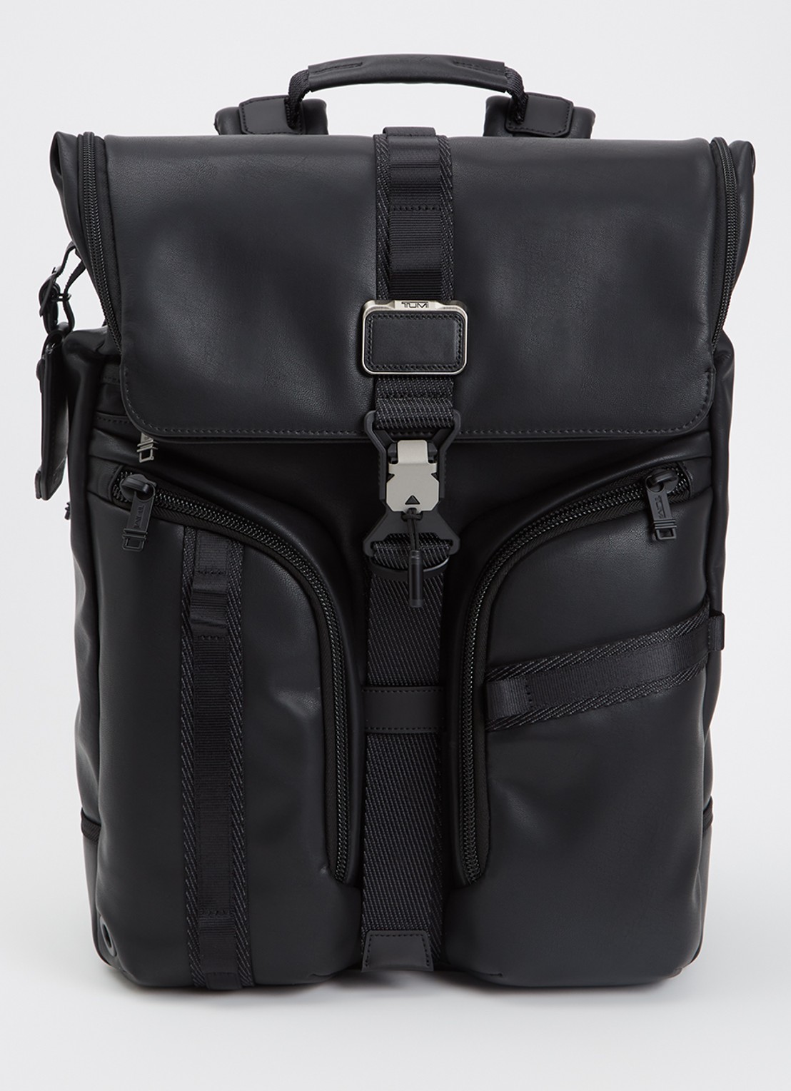 TUMI Alpha Bravo Surveillance rugzak met 15 inch laptopvak - unisex - voorkant 2 zwart