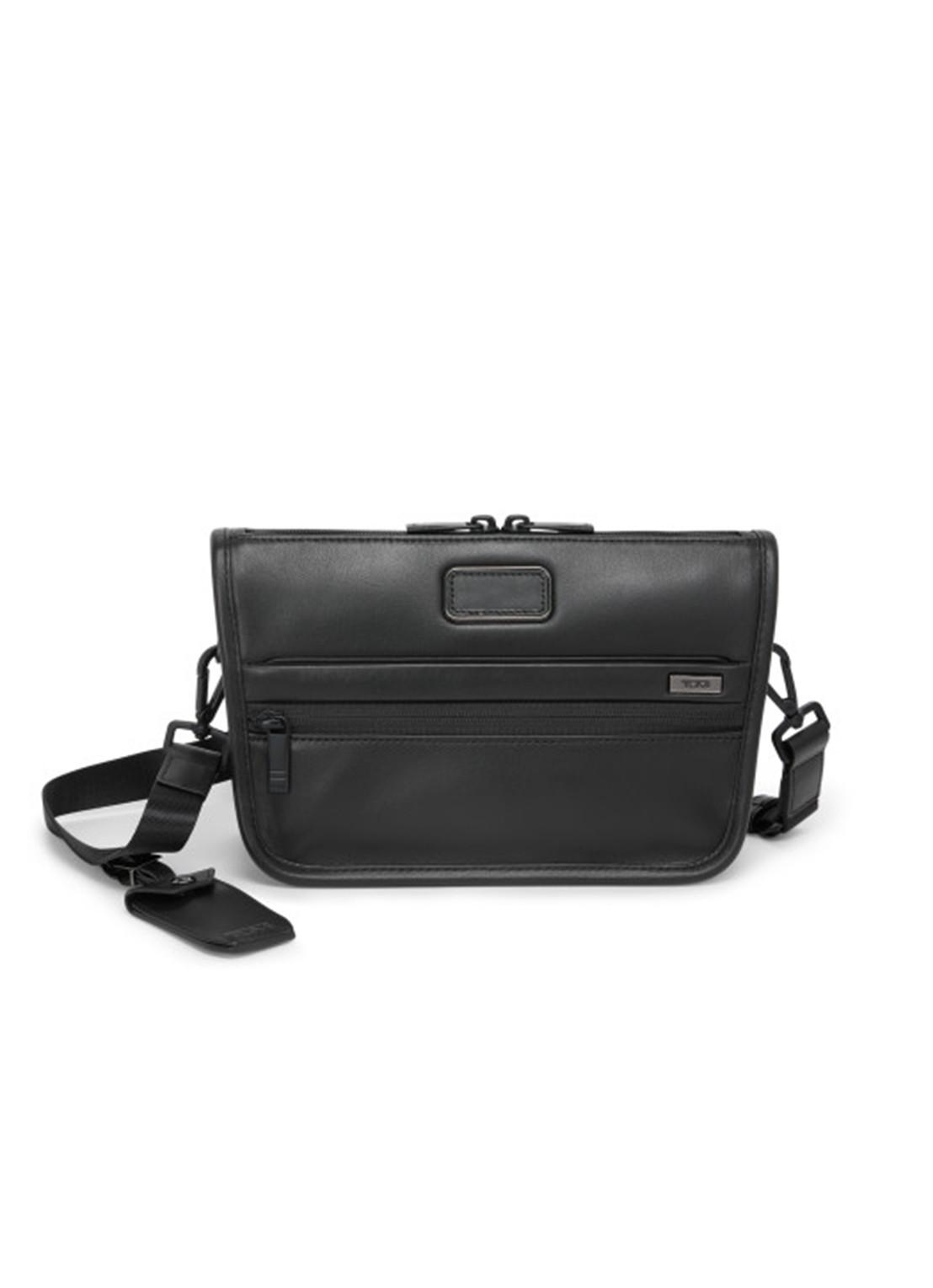 TUMI Alpha crossbodytas met logo - voorkant zwart