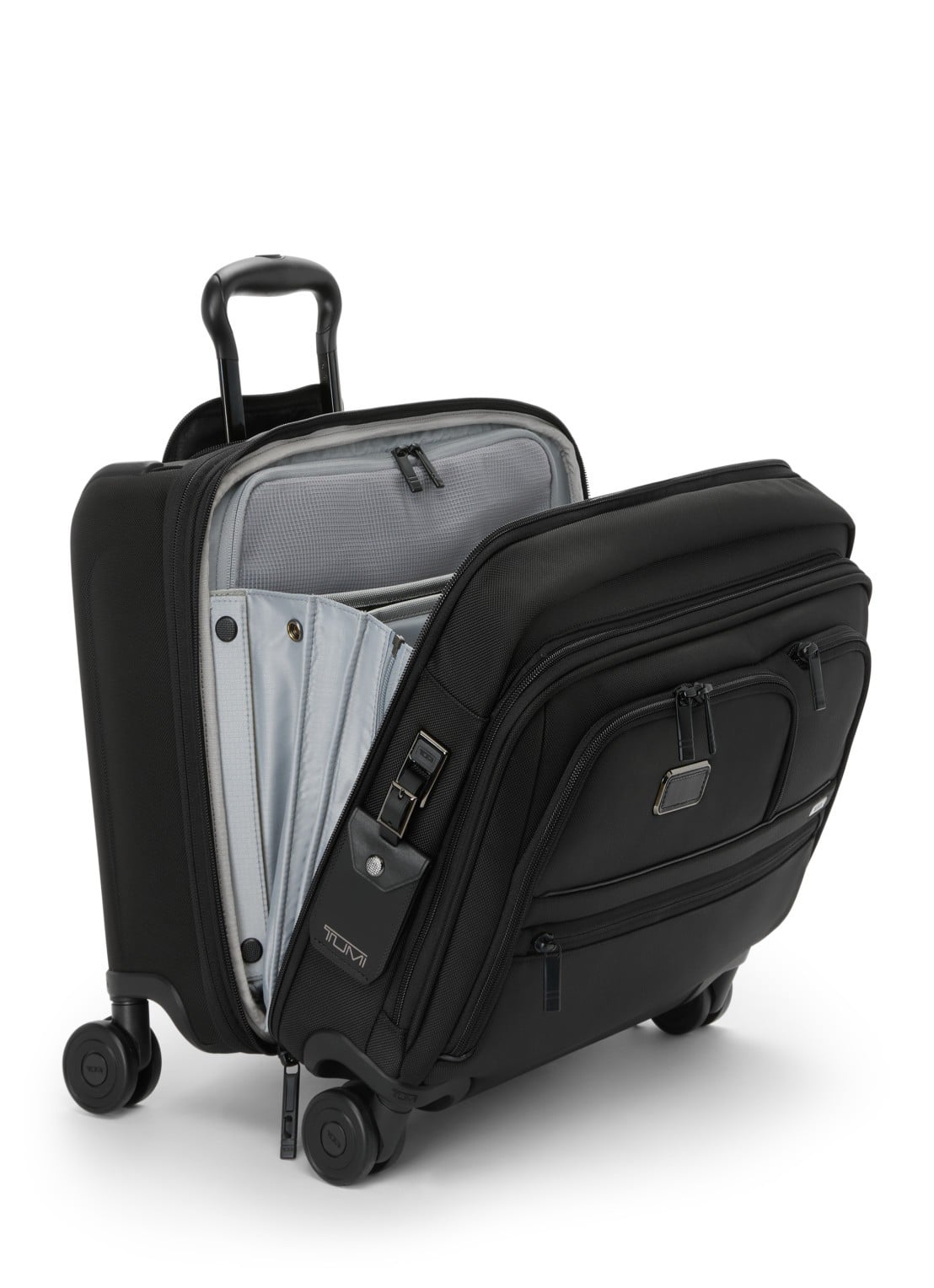 TUMI Alpha DLX spinner 38,5 cm - detail 3 zwart