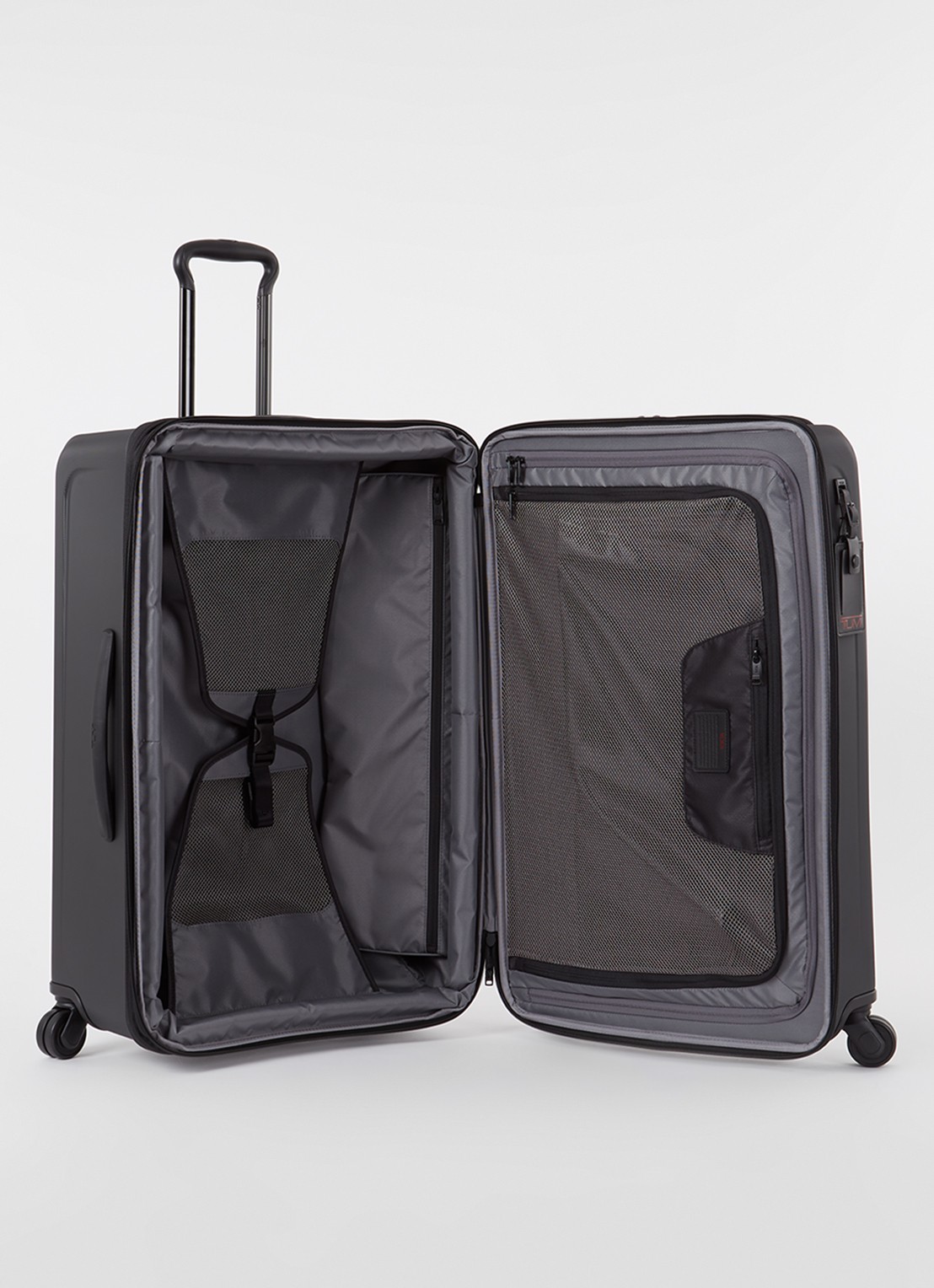 TUMI Alpha Hybrid Medium vergrootbare spinner 73,5 cm - voorkant 4 zwart