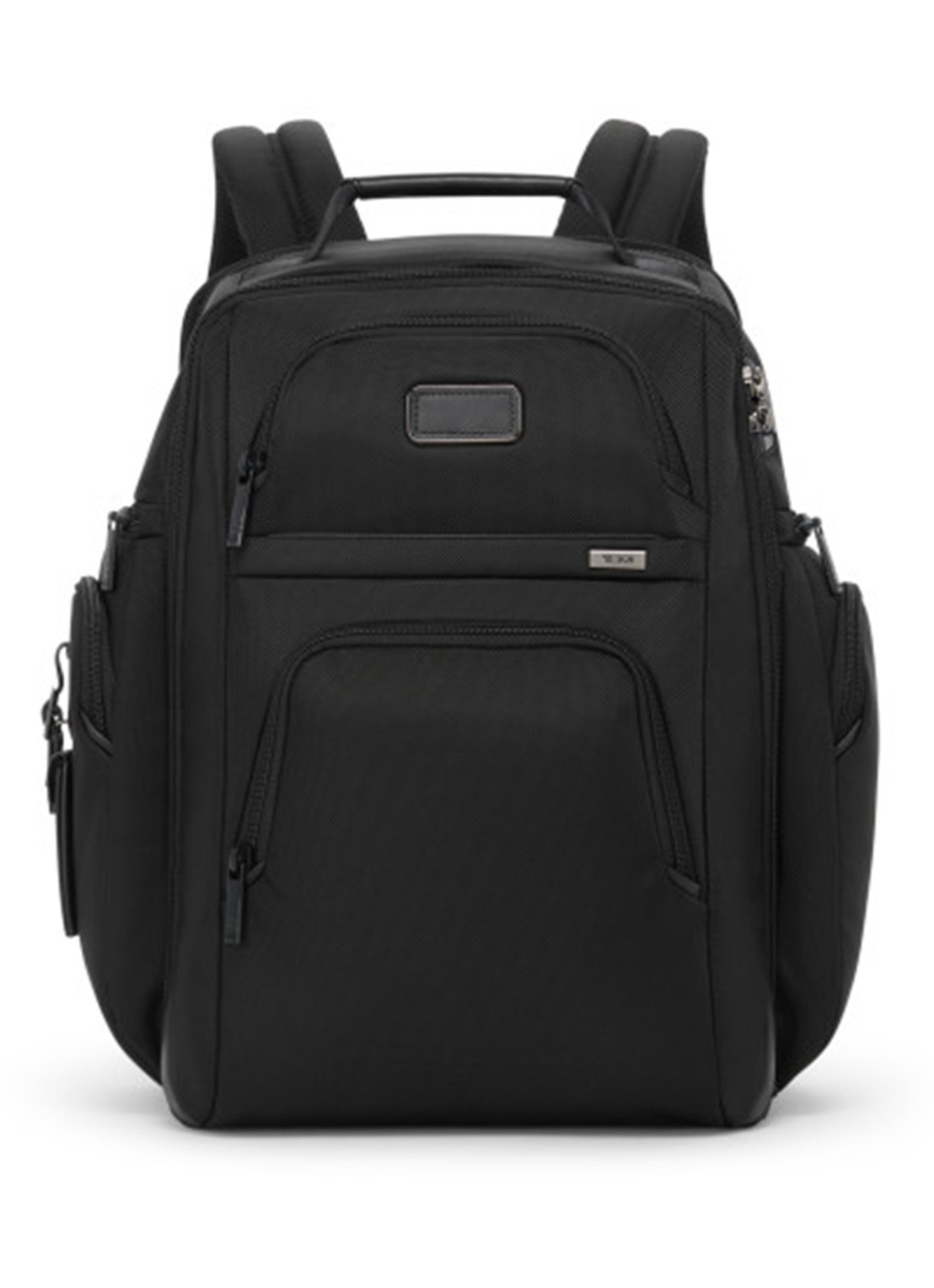 TUMI Alpha rugzak met 15 inch laptopvak - voorkant zwart