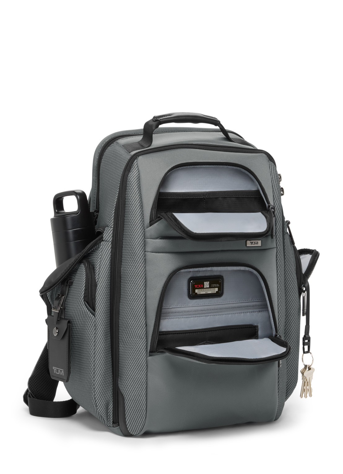 TUMI Alpha rugzak met 16 inch laptopvak - achterkant 4 grijs