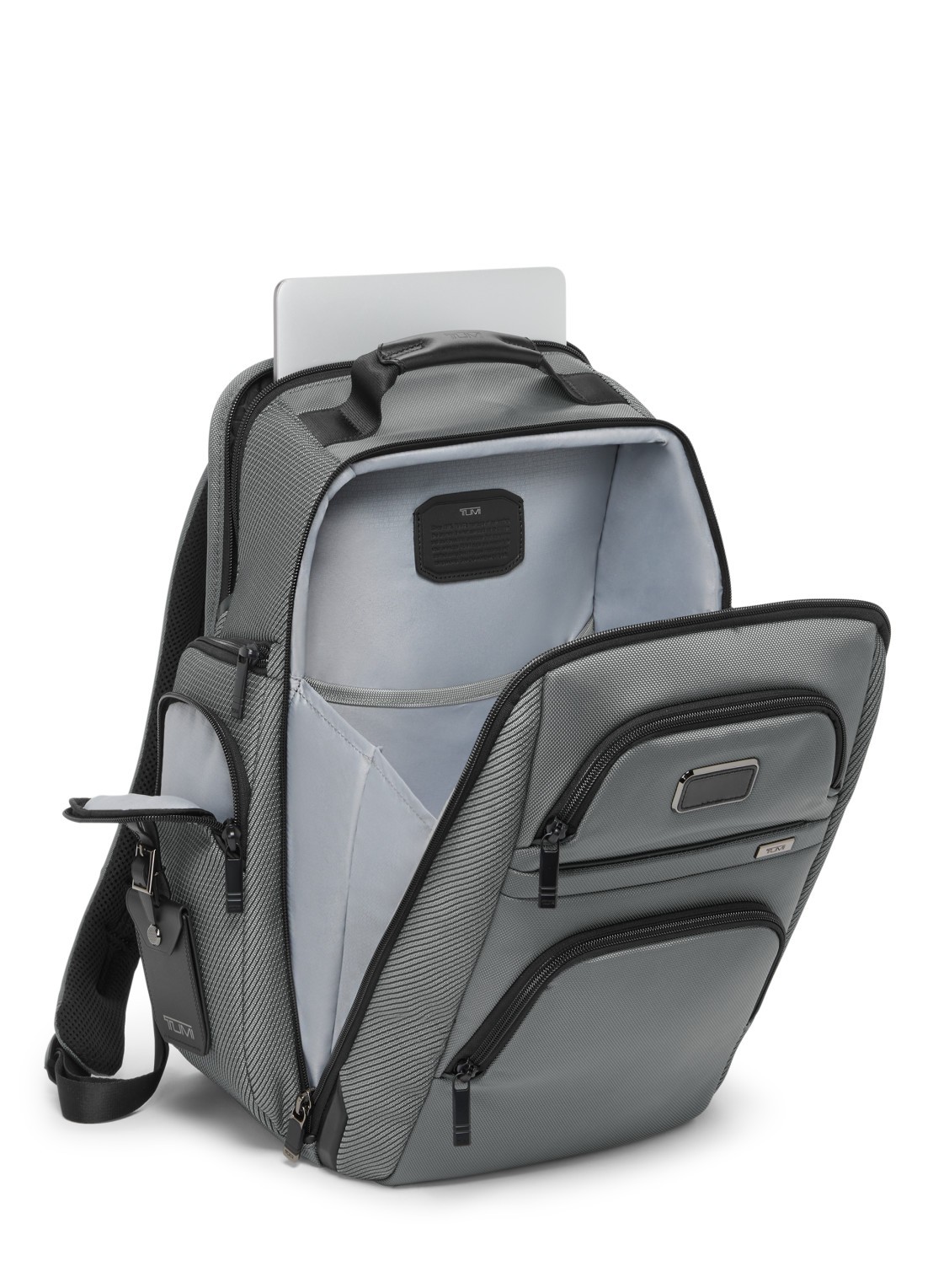 TUMI Alpha rugzak met 16 inch laptopvak - voorkant 6 grijs
