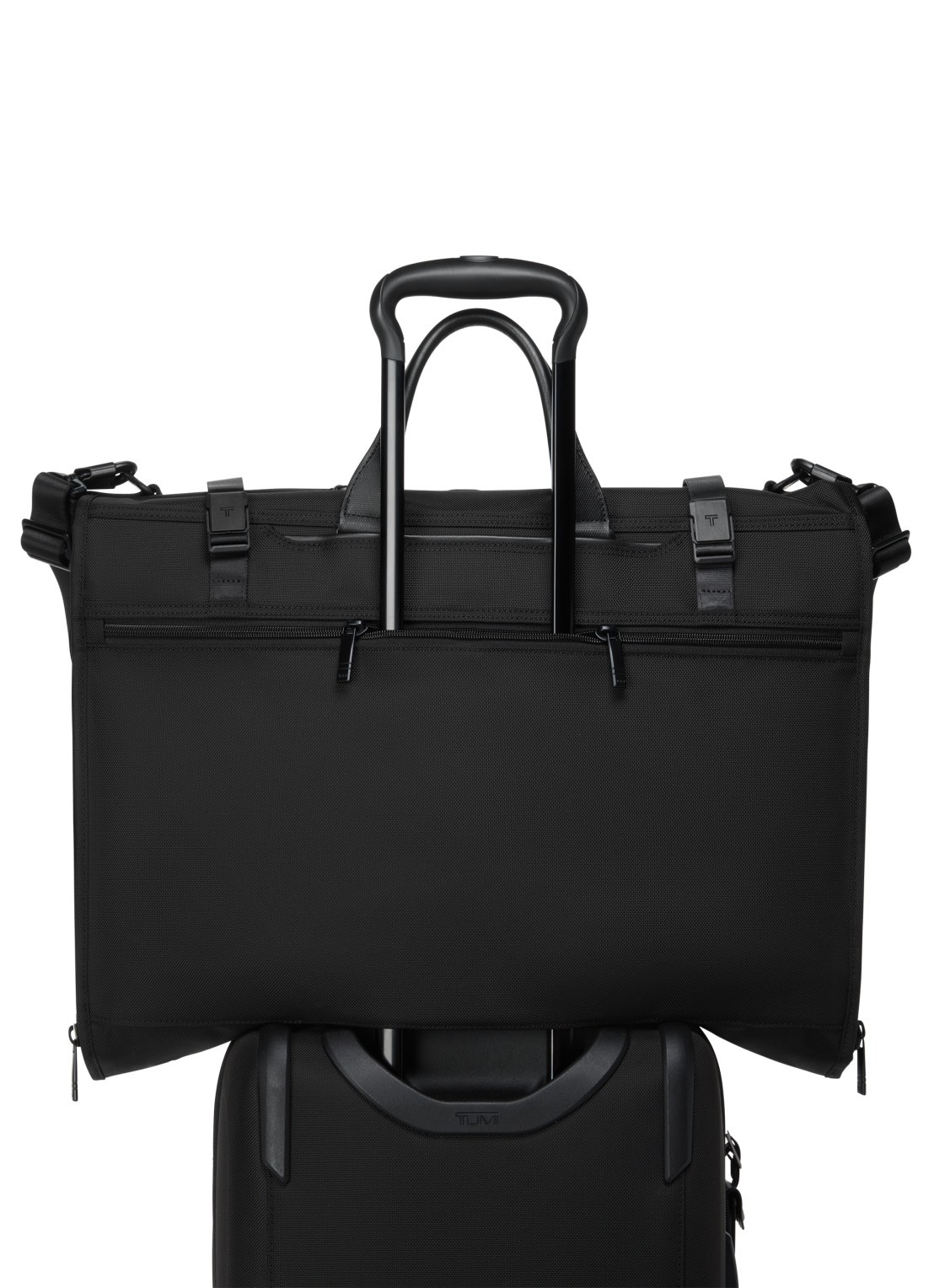 TUMI Alpha Tri-Fold kledingtas - achterkant 8 zwart