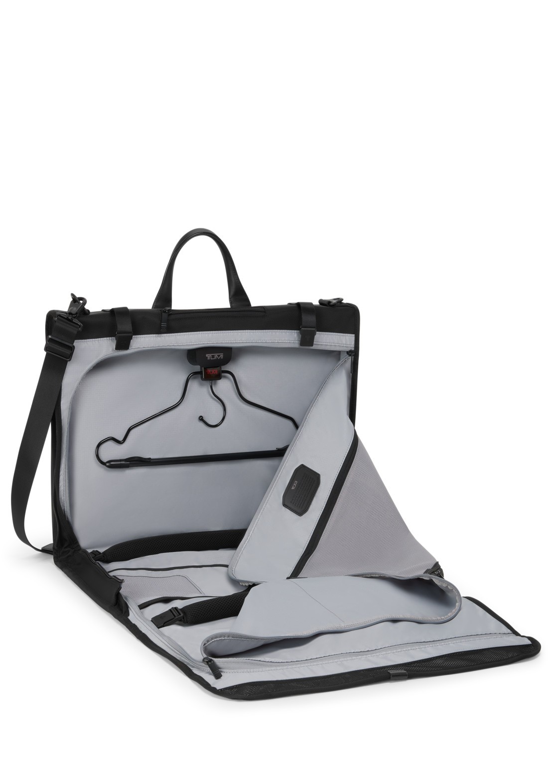 TUMI Alpha Tri-Fold kledingtas - voorkant 2 zwart
