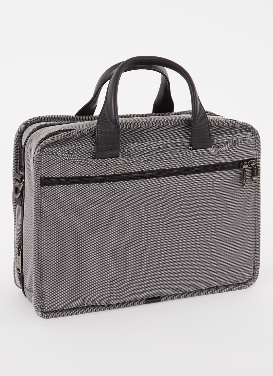 TUMI Alpha X businesstas met 15 inch laptopvak - achterkant 2 grijs