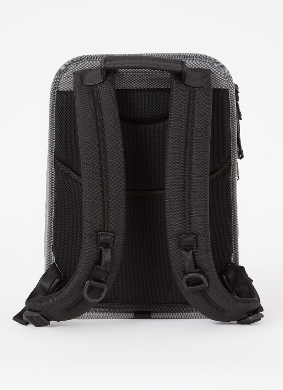 TUMI Alpha X Slim rugzak met 14 inch laptopvak - achterkant 3 donkergrijs