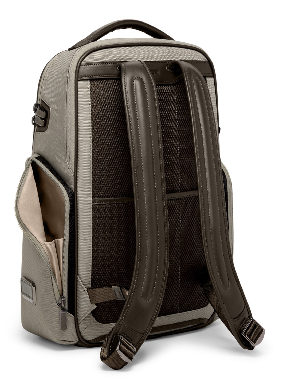 TUMI Arrive' Barker rugzak met 16 inch laptopvak - detail 2 taupe