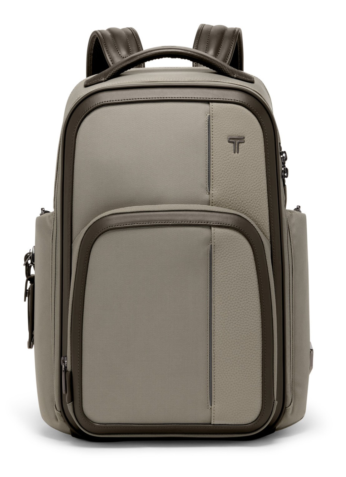 TUMI Arrive' Barker rugzak met 16 inch laptopvak - voorkant 6 taupe