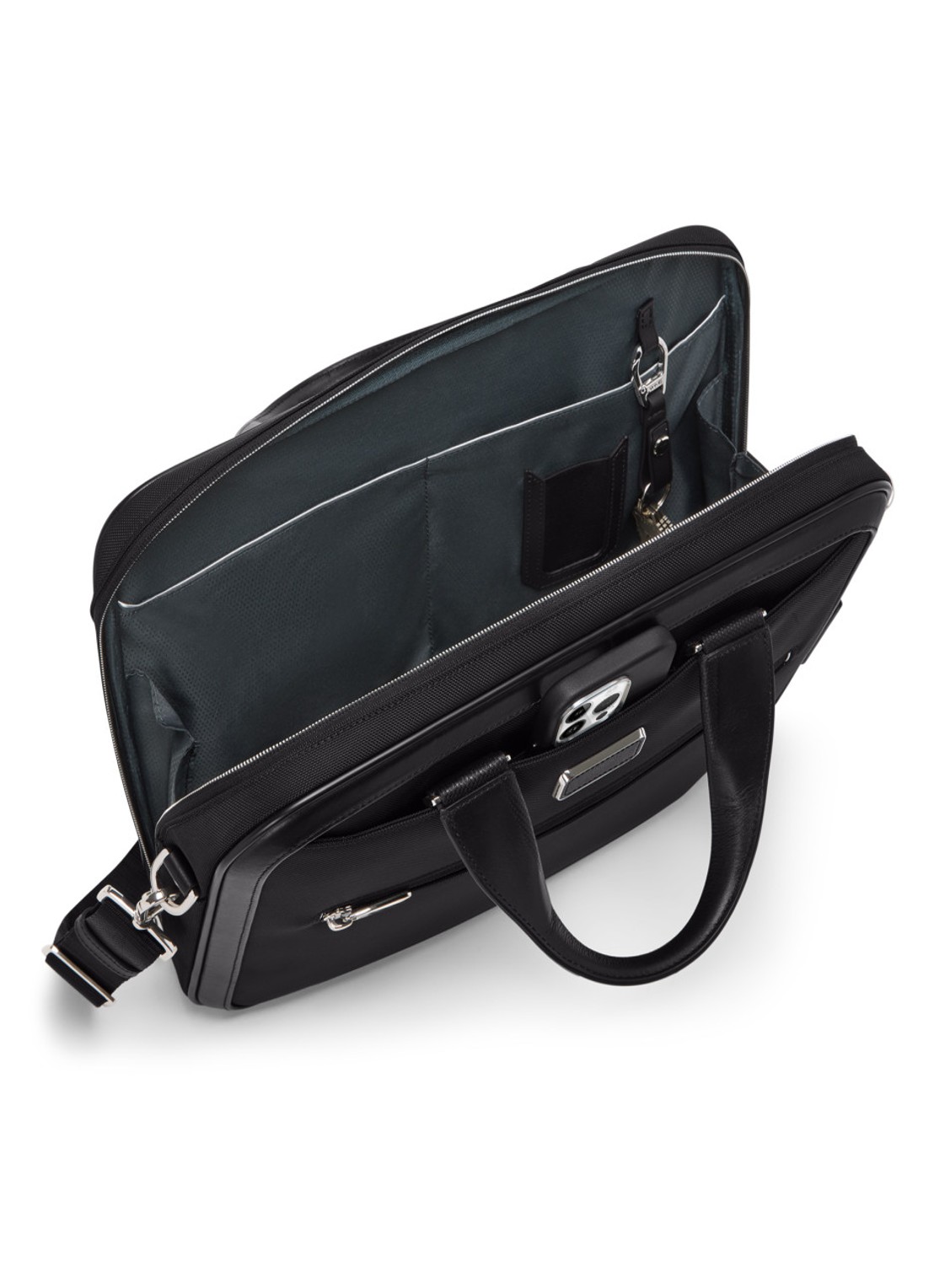 TUMI Arrive' Hannover businesstas met 16 inch laptopvak - achterkant zwart
