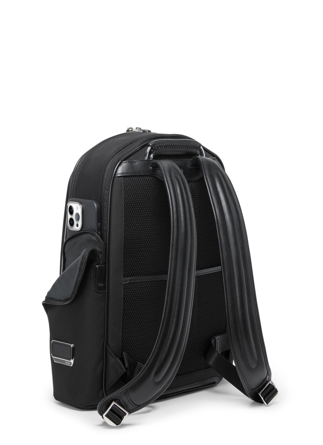 TUMI Arrive' Larson Medium rugzak met 16 inch laptopvak - detail zwart
