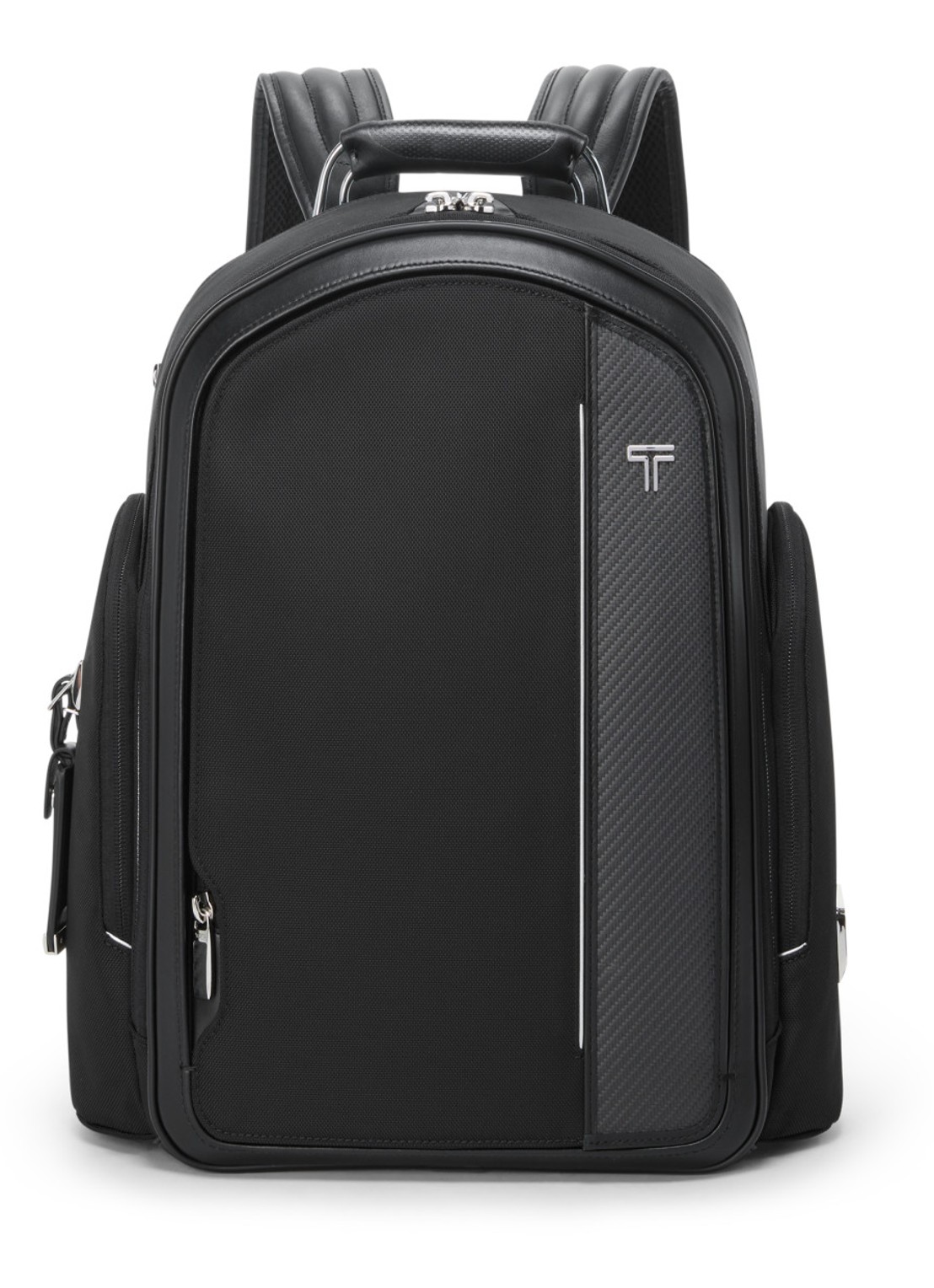 TUMI Arrive' Larson Medium rugzak met 16 inch laptopvak - voorkant 4 zwart