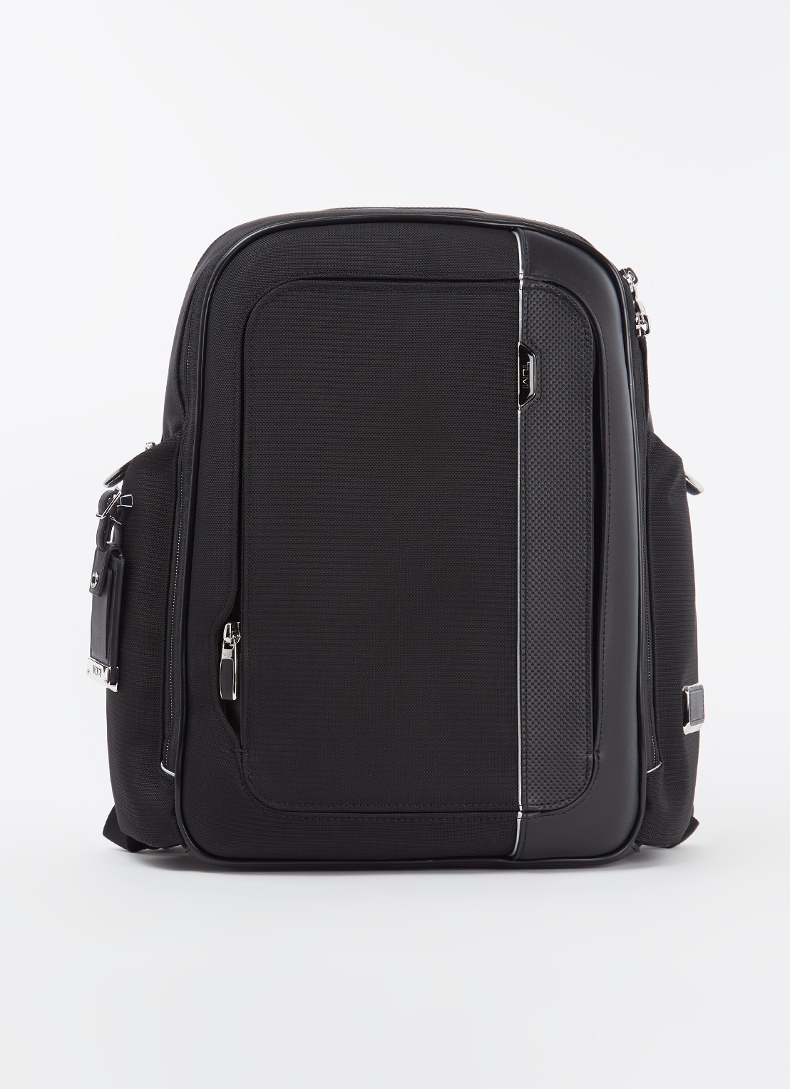 TUMI Arrivé Larson rugzak met 14 inch laptopvak - voorkant 3 zwart