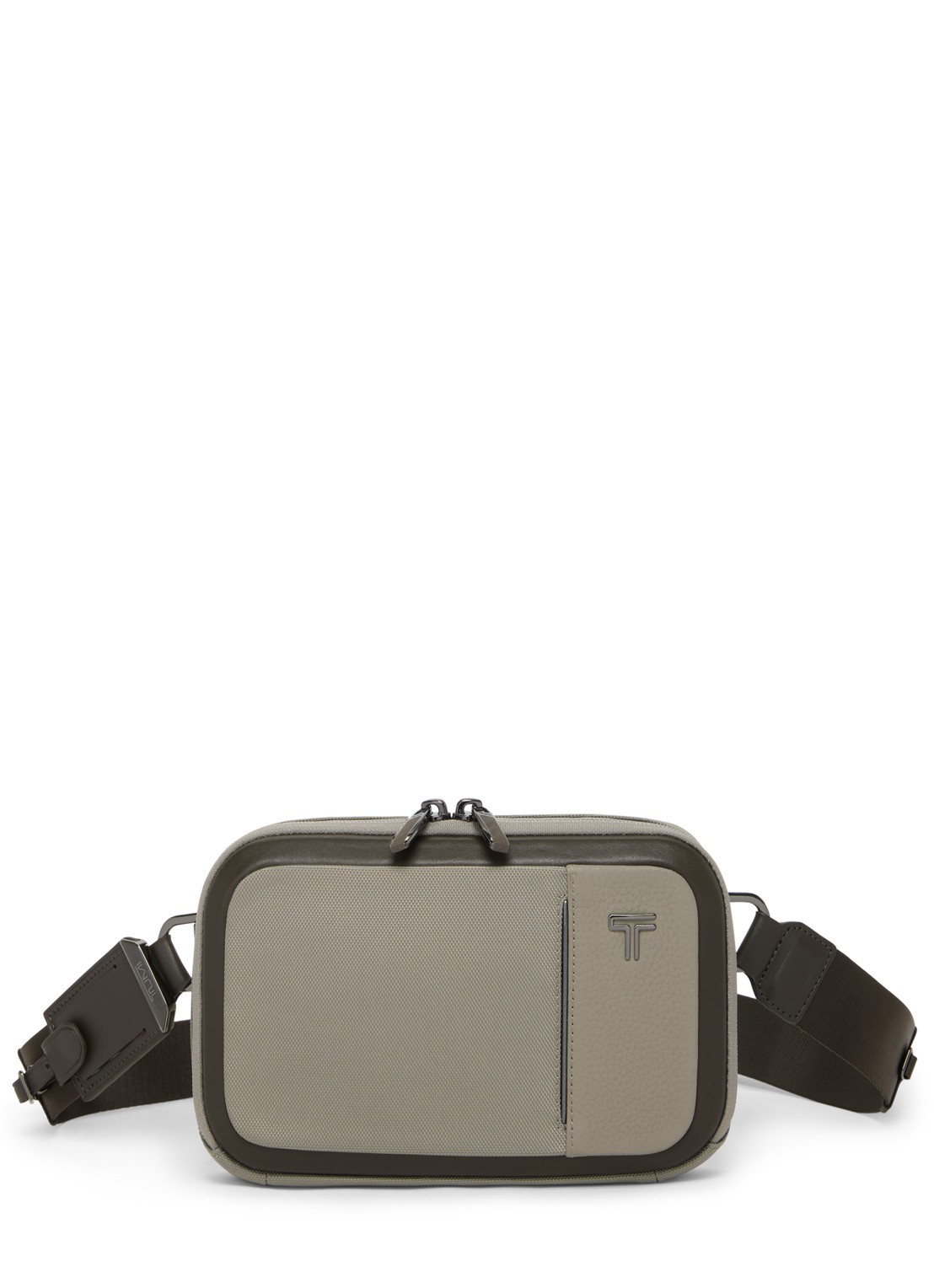 TUMI Arrive' Messina heuptas met logo - voorkant 3 taupe