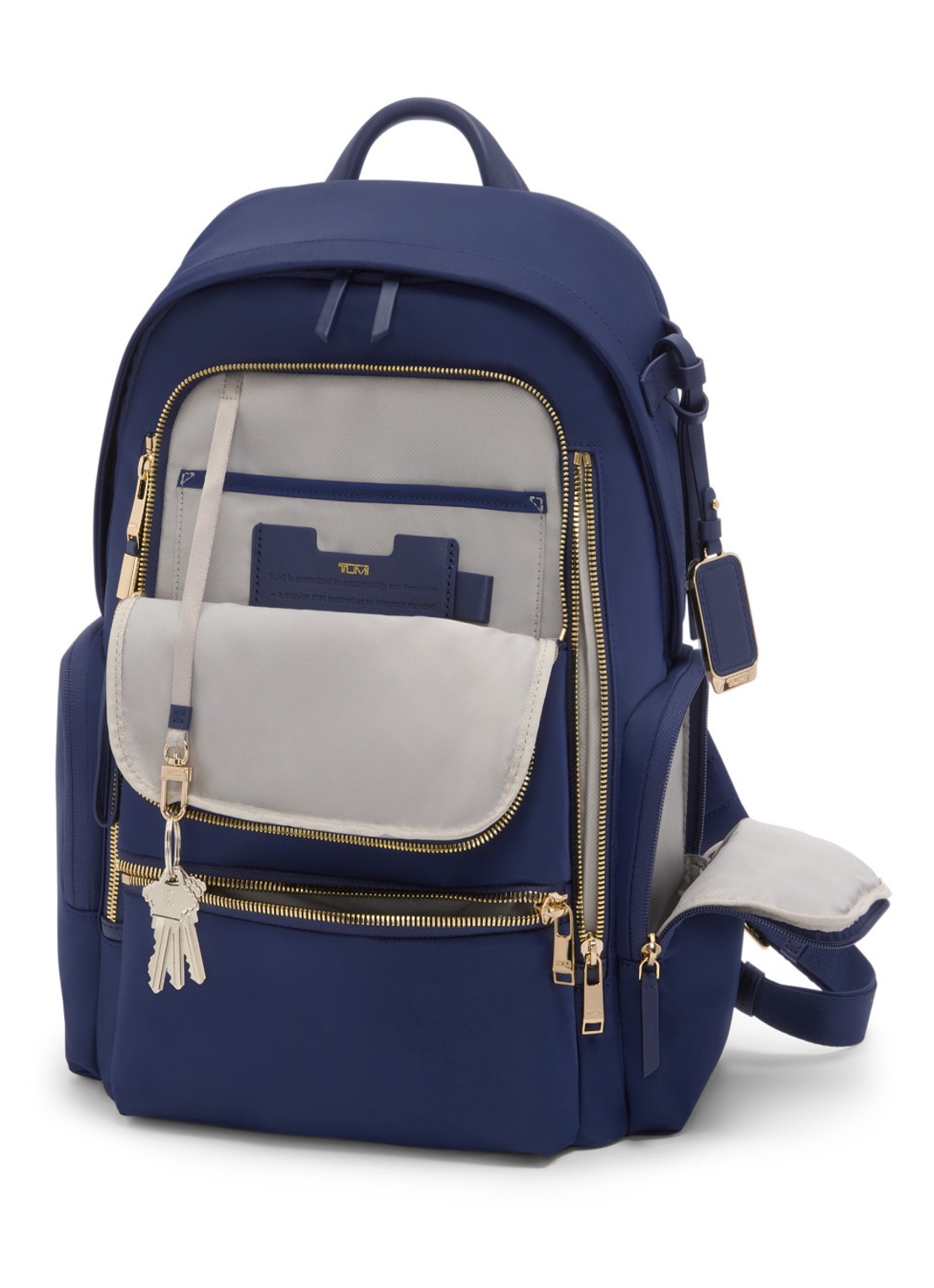 TUMI Celina rugzak met 16 inch laptopvak - voorkant 3 indigo