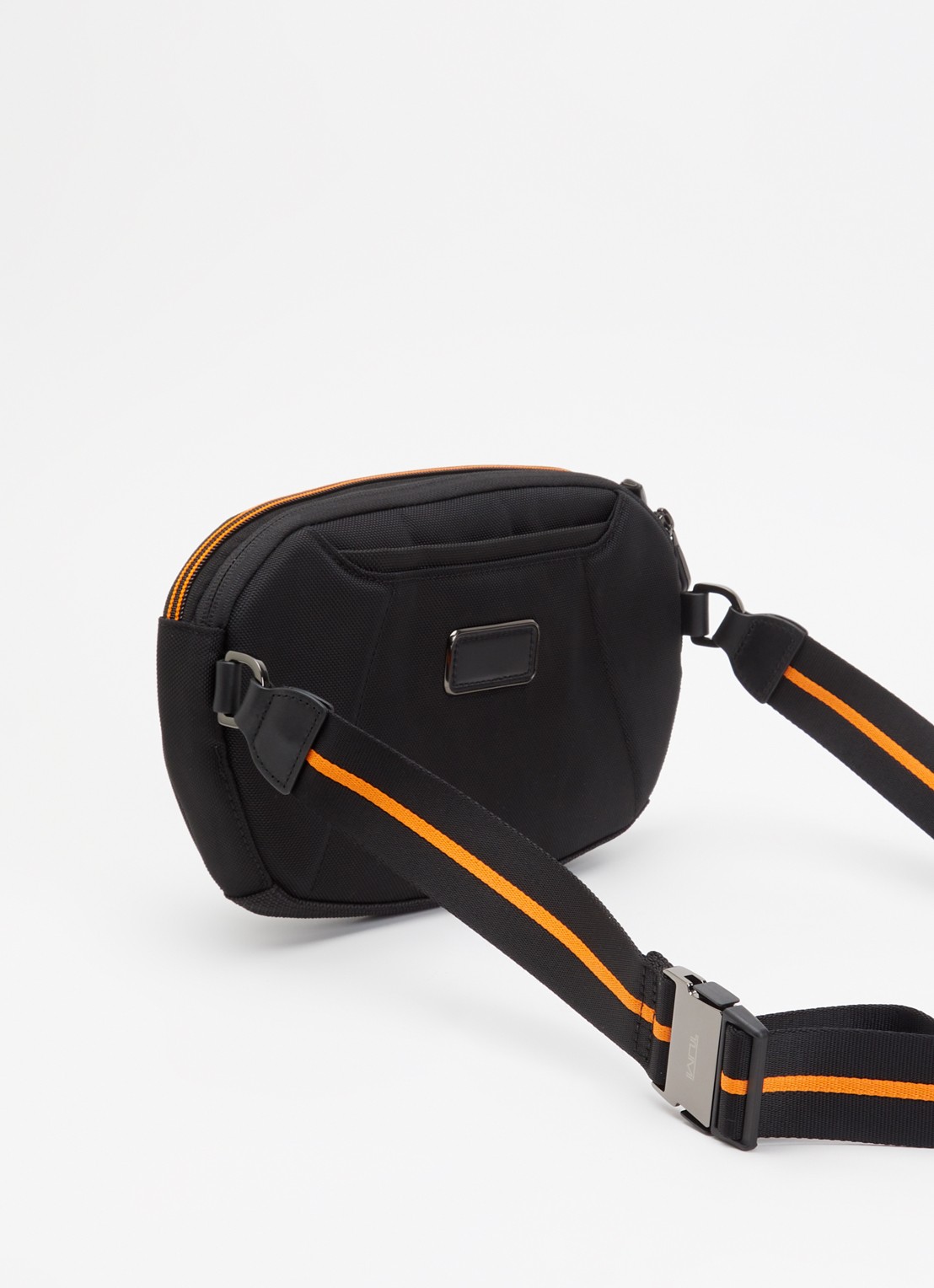 TUMI Crossbodytas met logo en verstelbare schouderriem - achterkant 4 zwart