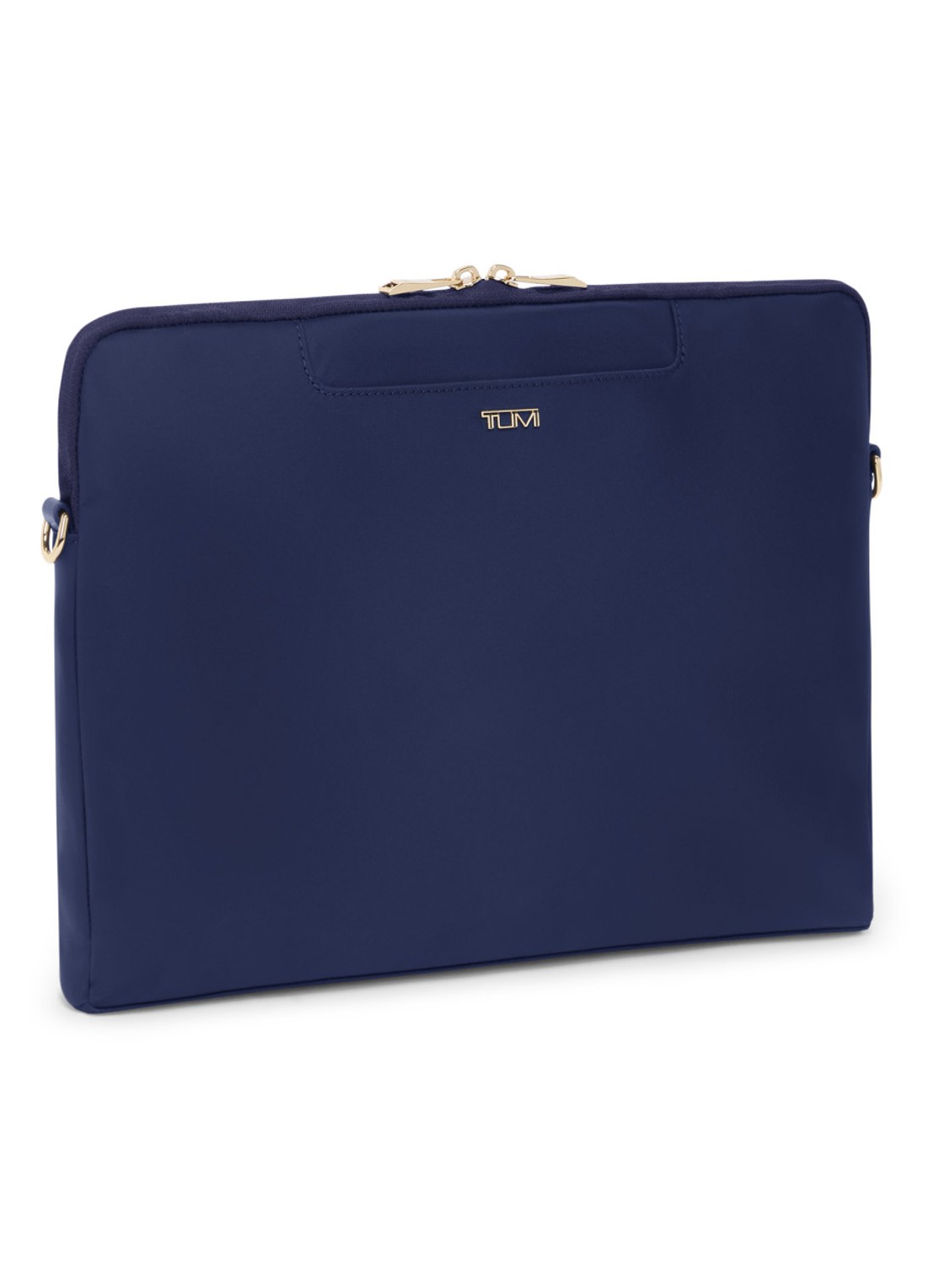 TUMI Dakota laptoptas met afneembare schouderriem - voorkant 3 indigo