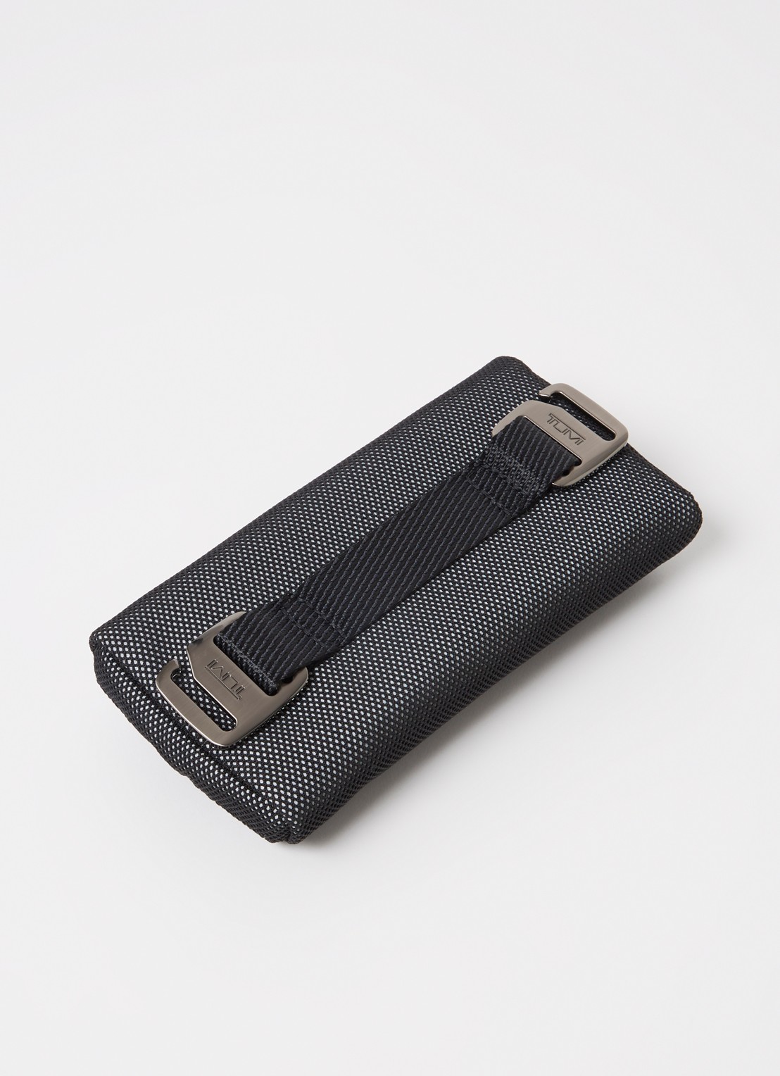 TUMI Etui met logo - achterkant donkergrijs