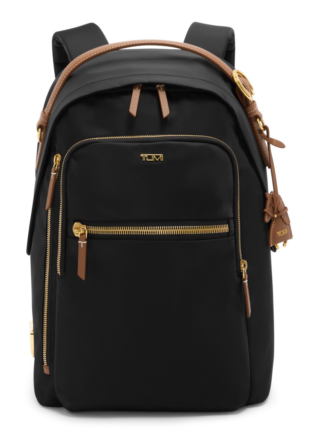 TUMI Halsey rugzak met 14 inch laptopvak - voorkant 2 zwart