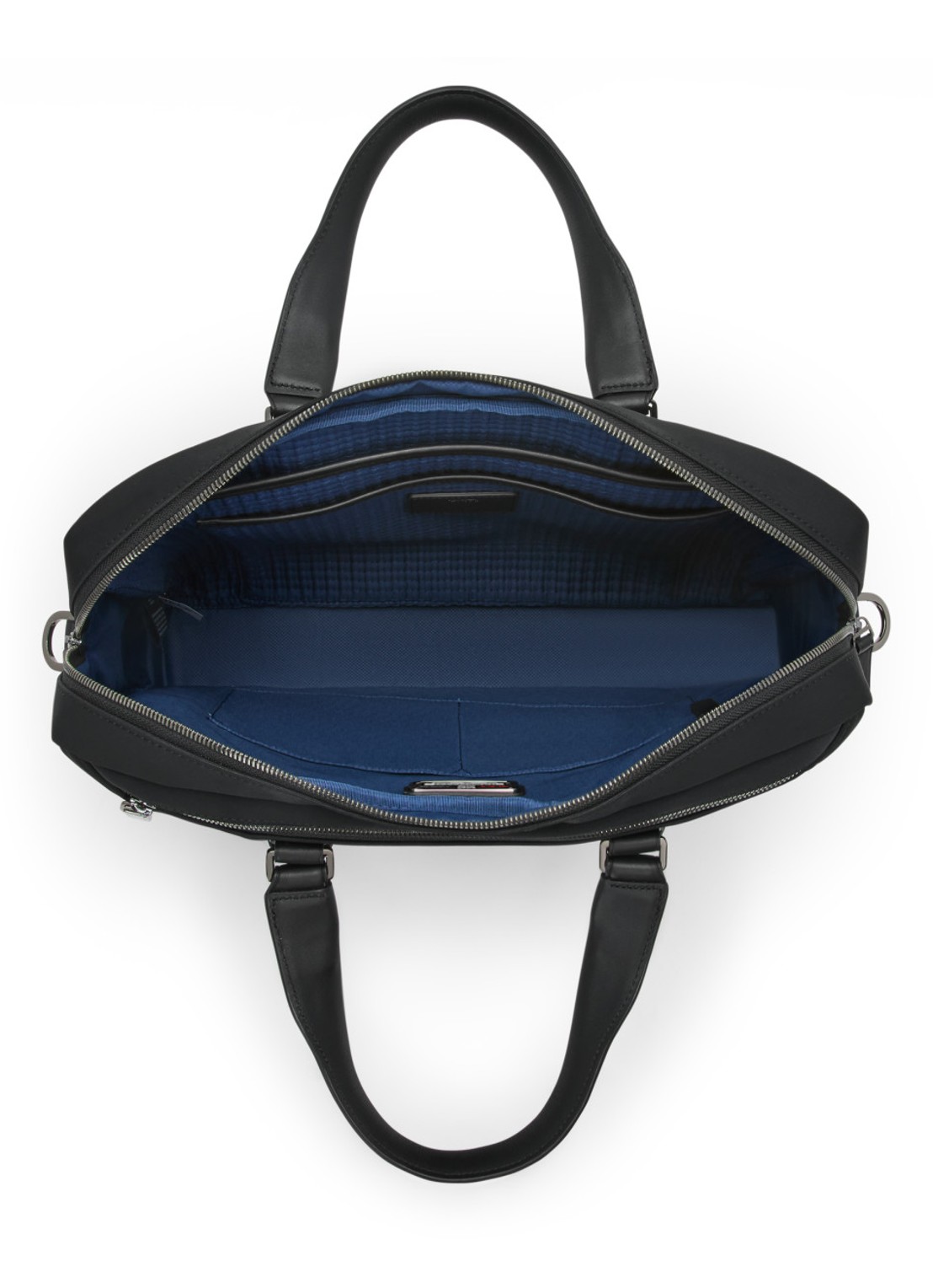 TUMI Harrison Avondale businesstas met 16 inch laptopvak - detail zwart