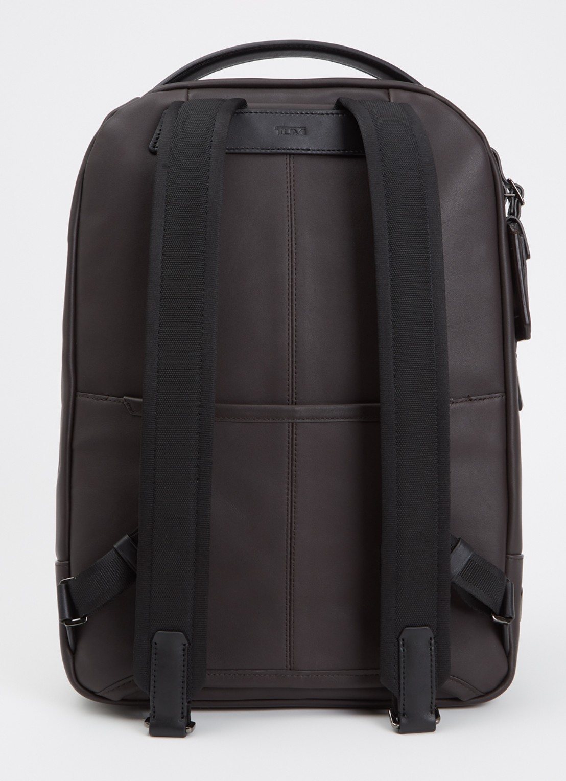 TUMI Harrison Bradner rugzak met 14 inch laptopvak - unisex - achterkant 3 donkerbruin