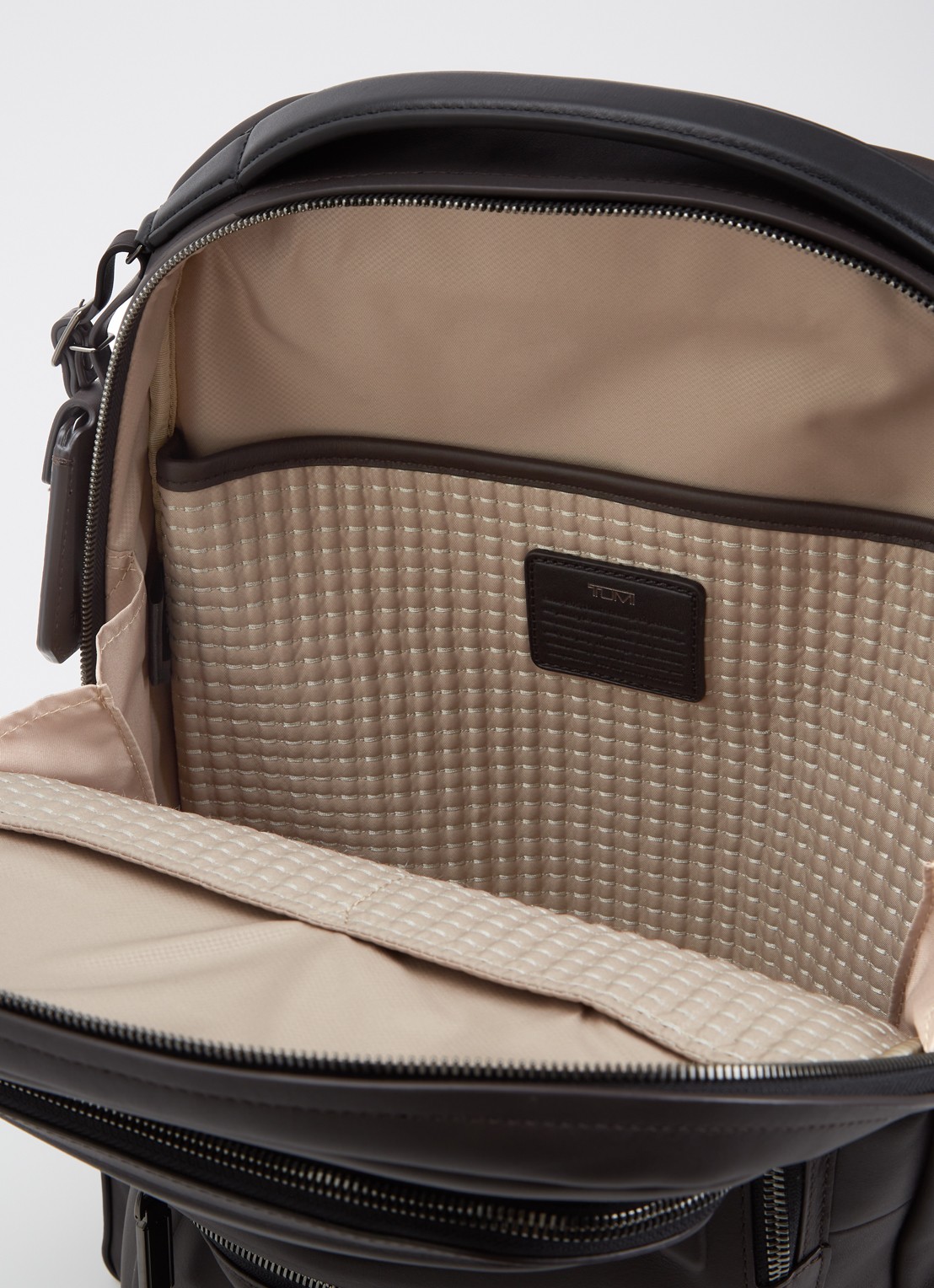 TUMI Harrison Bradner rugzak met 14 inch laptopvak - unisex - detail 5 donkerbruin