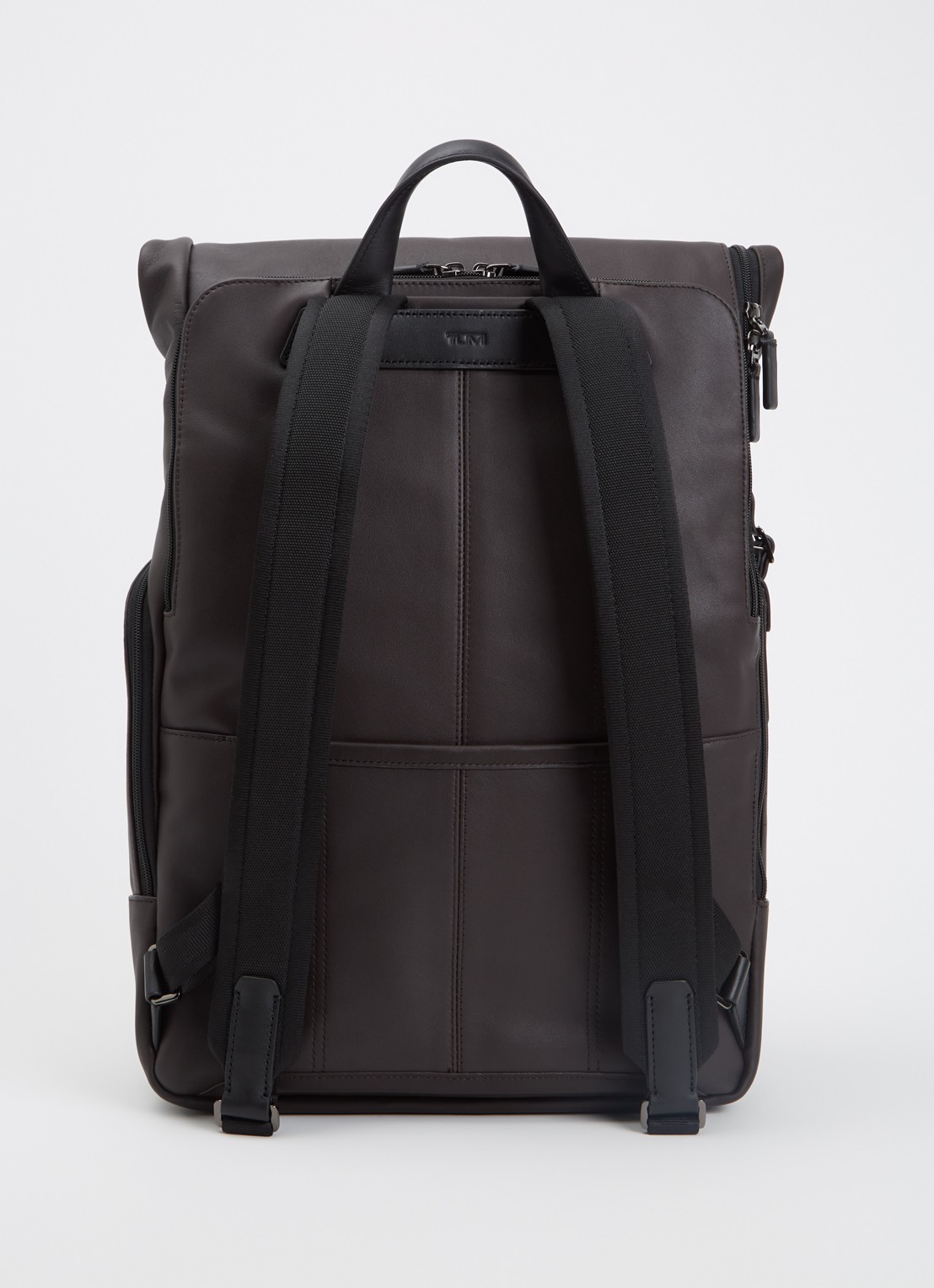 TUMI Harrison Osborn rugzak met 15 inch laptopvak - unisex - achterkant donkerbruin