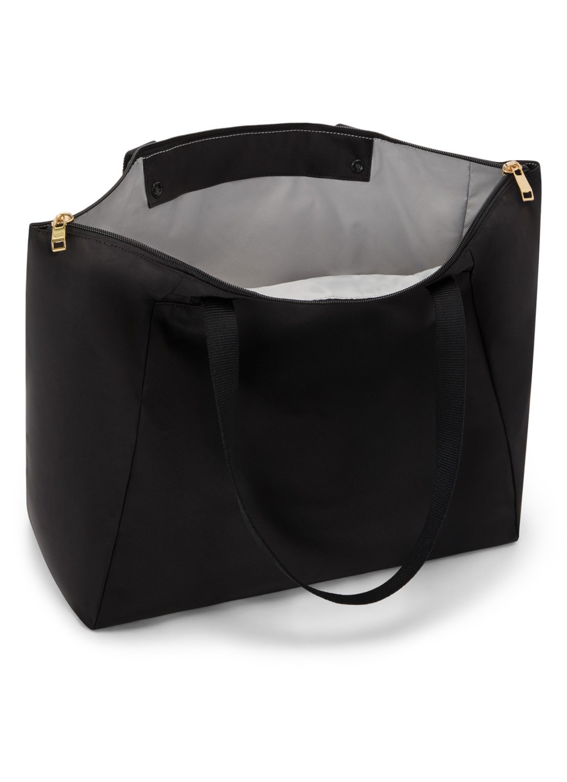TUMI Just In Case Medium schoudertas met uitneembaar etui - voorkant 2 zwart