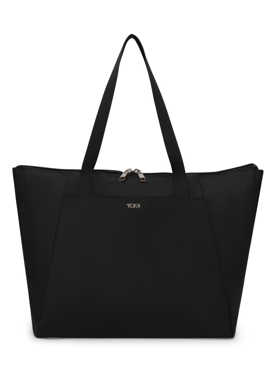 TUMI Just In Case Medium schoudertas met uitneembaar etui - voorkant antraciet