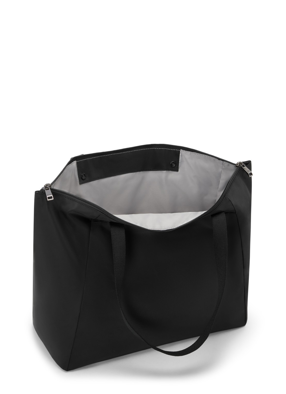 TUMI Just In Case Medium schoudertas met uitneembaar etui - voorkant 2 antraciet