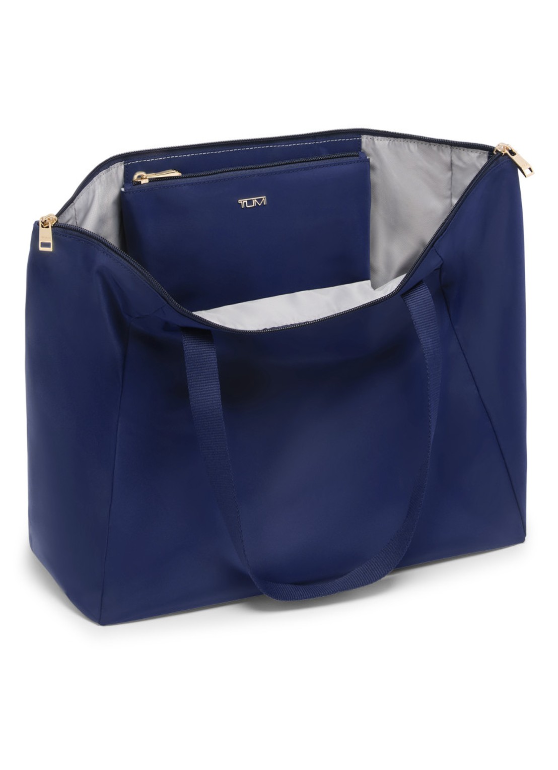 TUMI Just In Case Medium schoudertas met uitneembaar etui - voorkant 6 indigo
