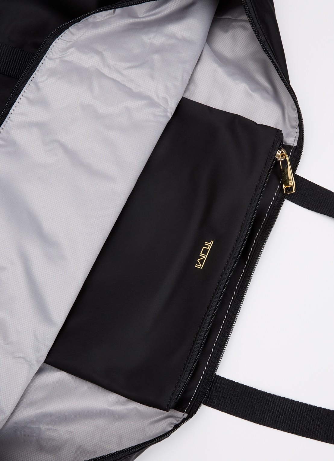 TUMI Just In Case opvouwbare schoudertas met uitneembaar etui - detail 3 zwart