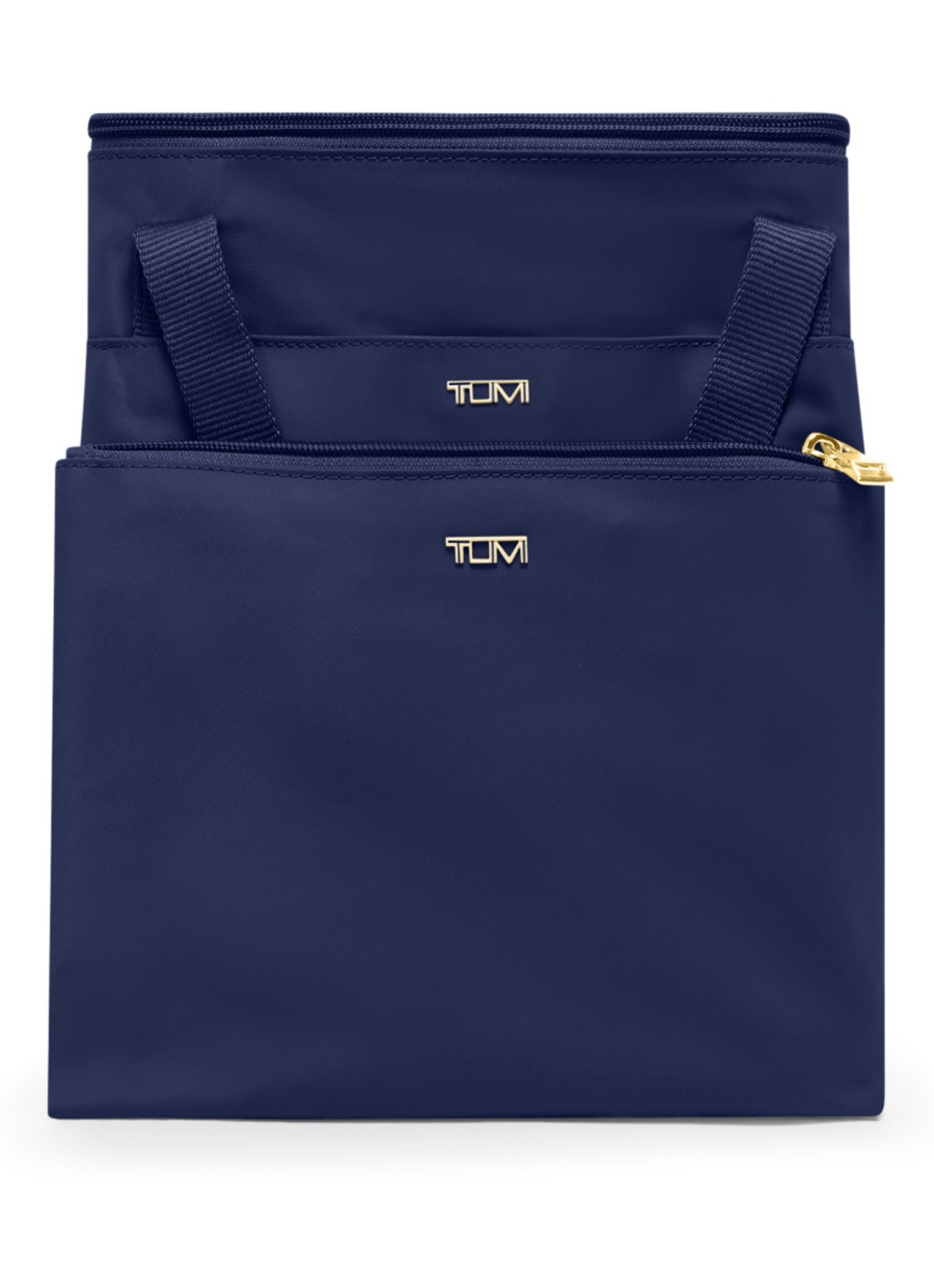 TUMI Just In Case schoudertas met uitneembaar etui - achterkant 3 indigo