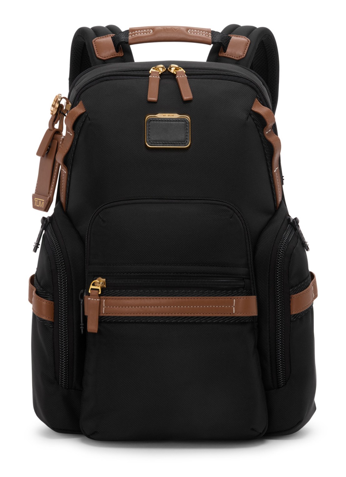 TUMI Navigation rugzak met 16 inch laptopvak - voorkant 5 zwart