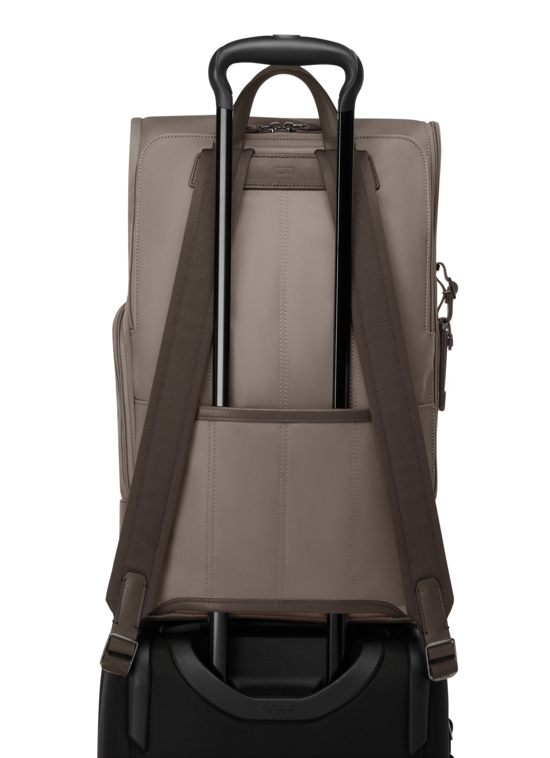 TUMI Osborn rugzak met leren details - detail 4 taupe