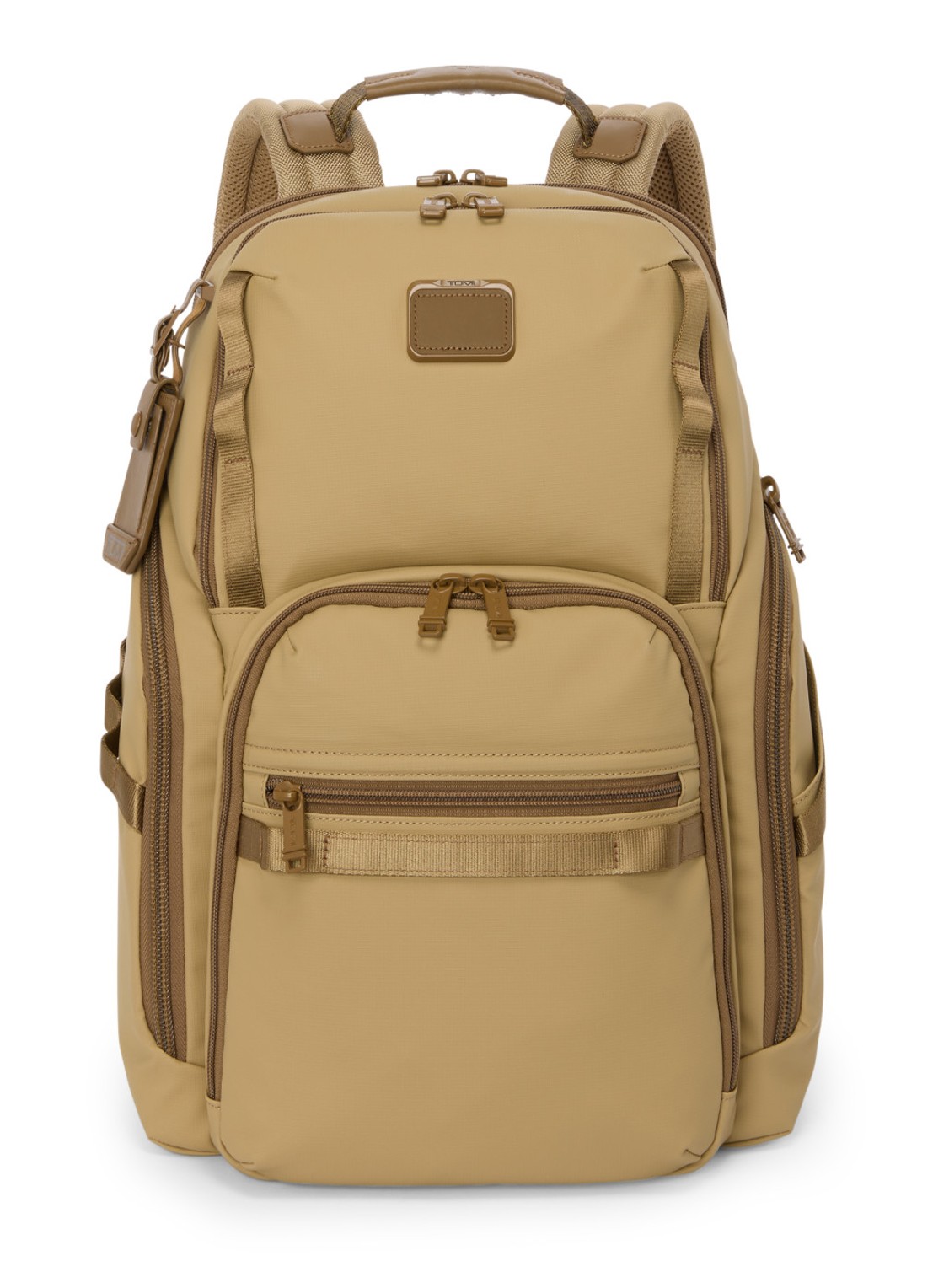 TUMI Search rugzak met 16 inch laptopvak - voorkant 2 khaki
