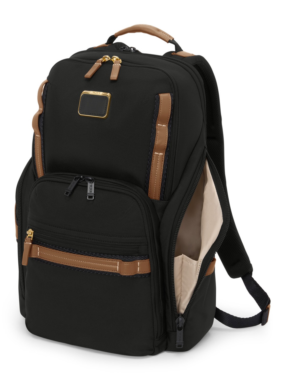 TUMI Search rugzak met 16 inch laptopvak - voorkant 2 zwart
