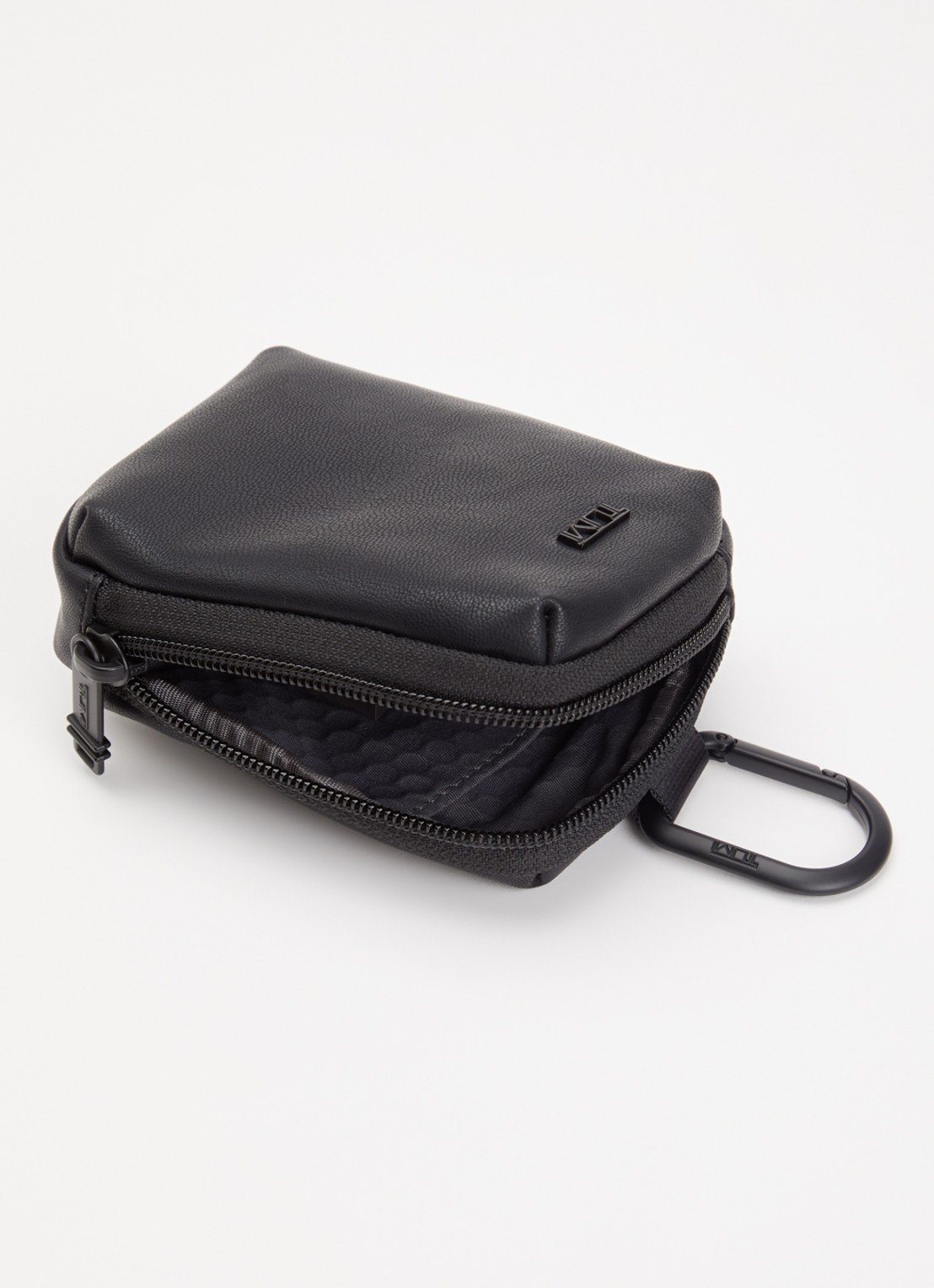 TUMI Sleuteletui met logo - voorkant 2 zwart