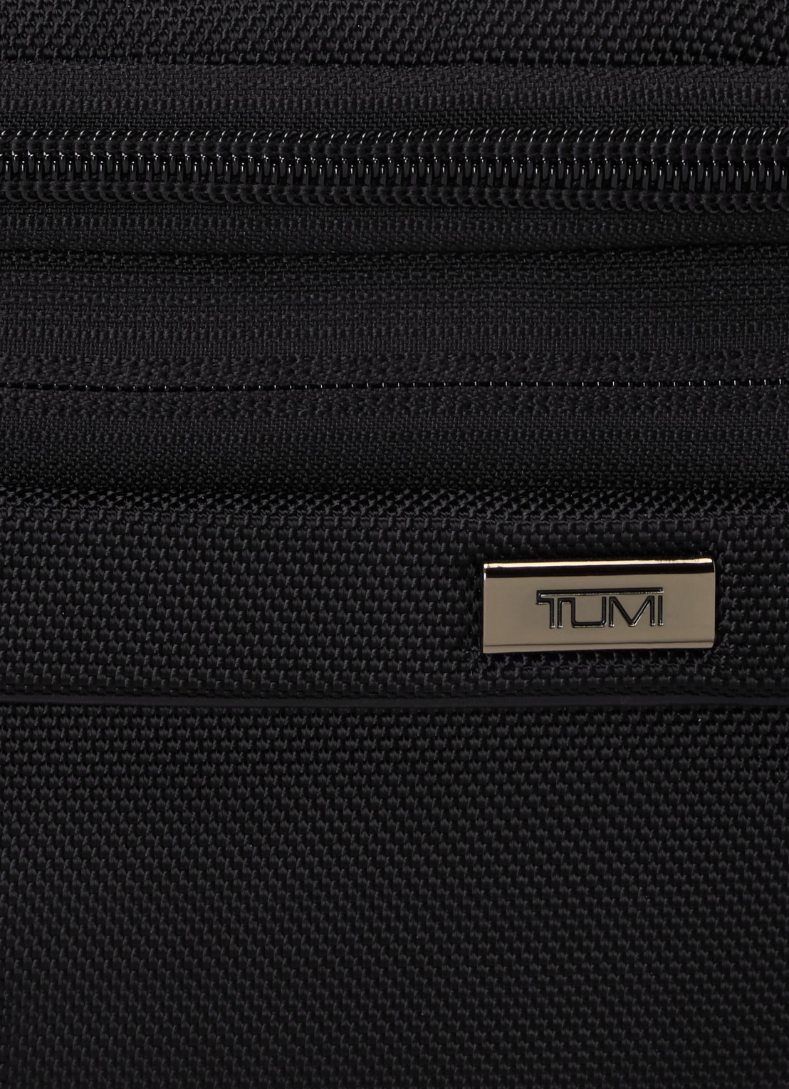 TUMI Sling heuptas met leren details - detail 4 zwart