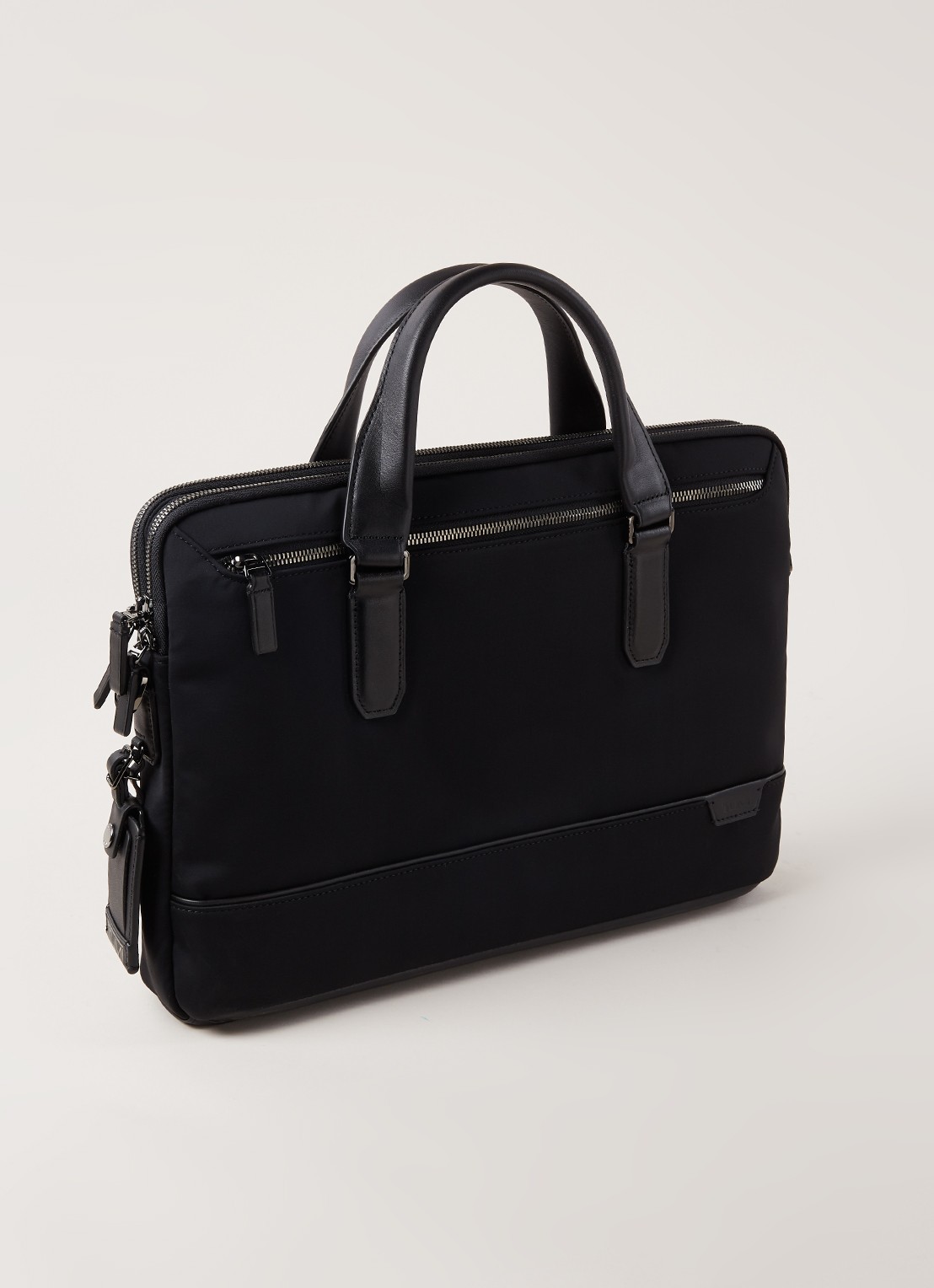TUMI Sycamore businesstas met 14 inch laptopvak - unisex - detail zwart