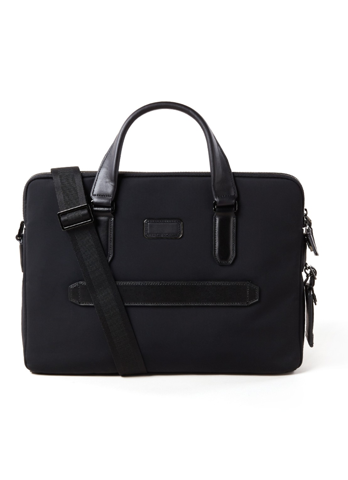 TUMI Sycamore businesstas met 14 inch laptopvak - unisex - voorkant 3 zwart