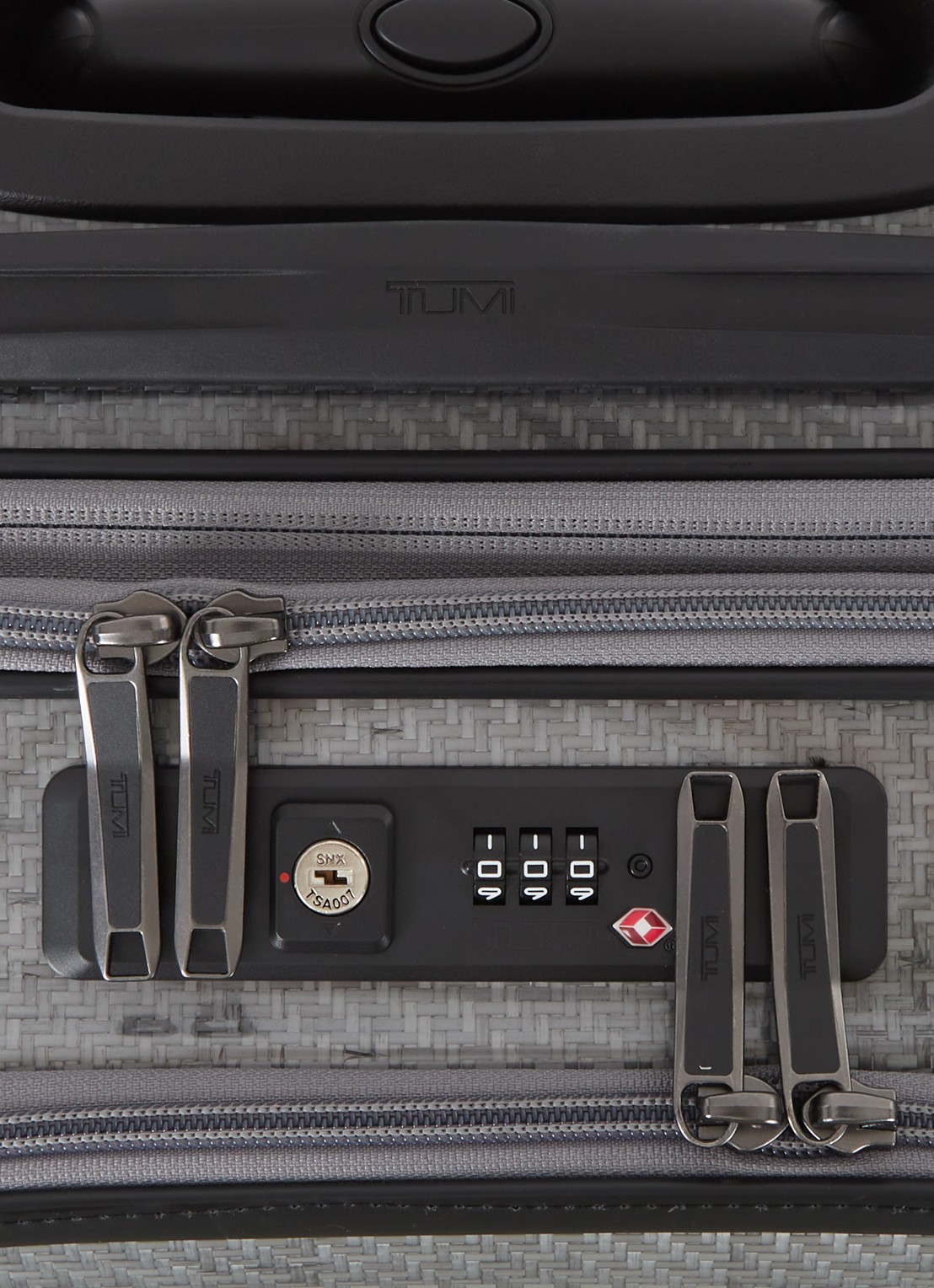 TUMI Tegra-Lite Continental Front Pocket vergrootbare spinner 55 cm  - detail 4 grijs