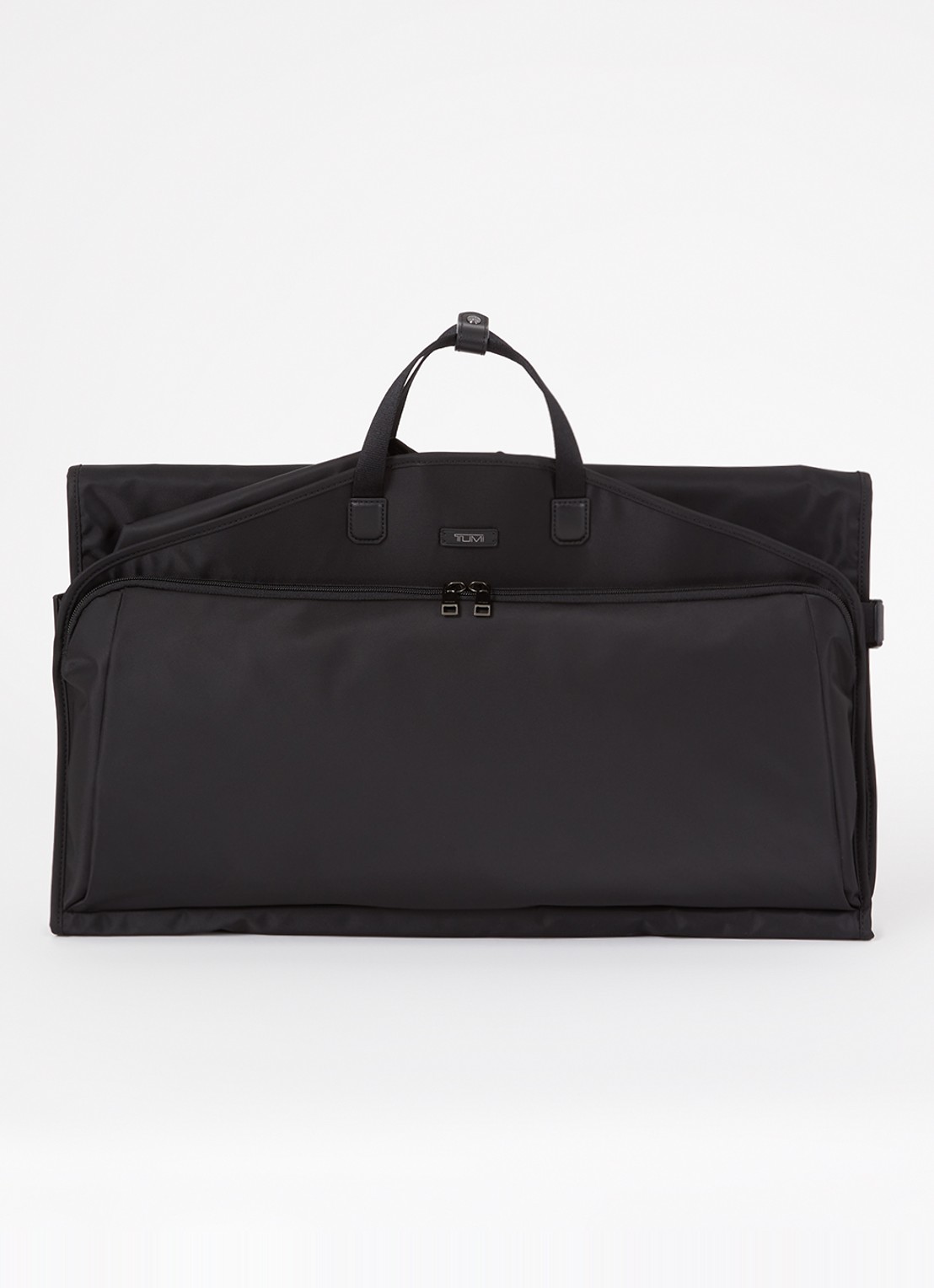 TUMI Travel Accessory kledingtas met leren details - voorkant 2 zwart