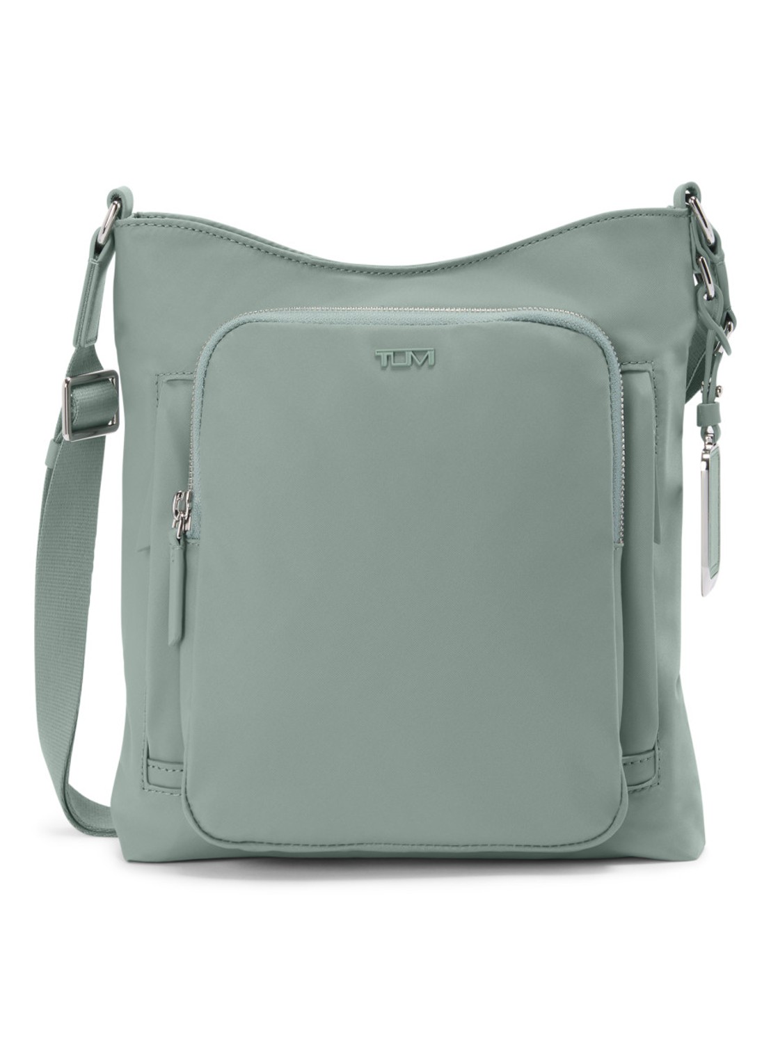 TUMI Tyler crossbodytas met leren details - voorkant 2 groen
