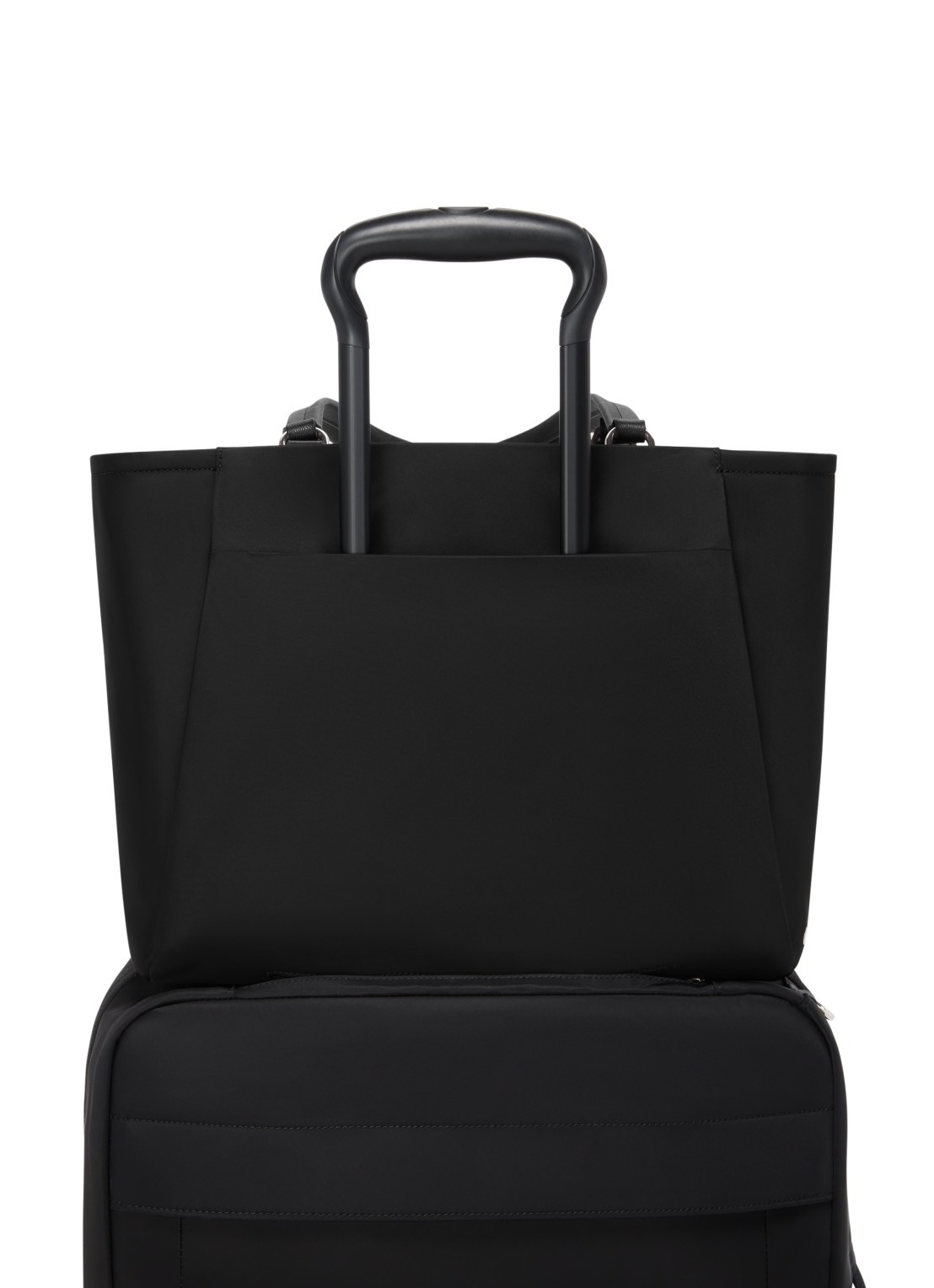 TUMI Valetta schoudertas met leren details - detail 3 zwart