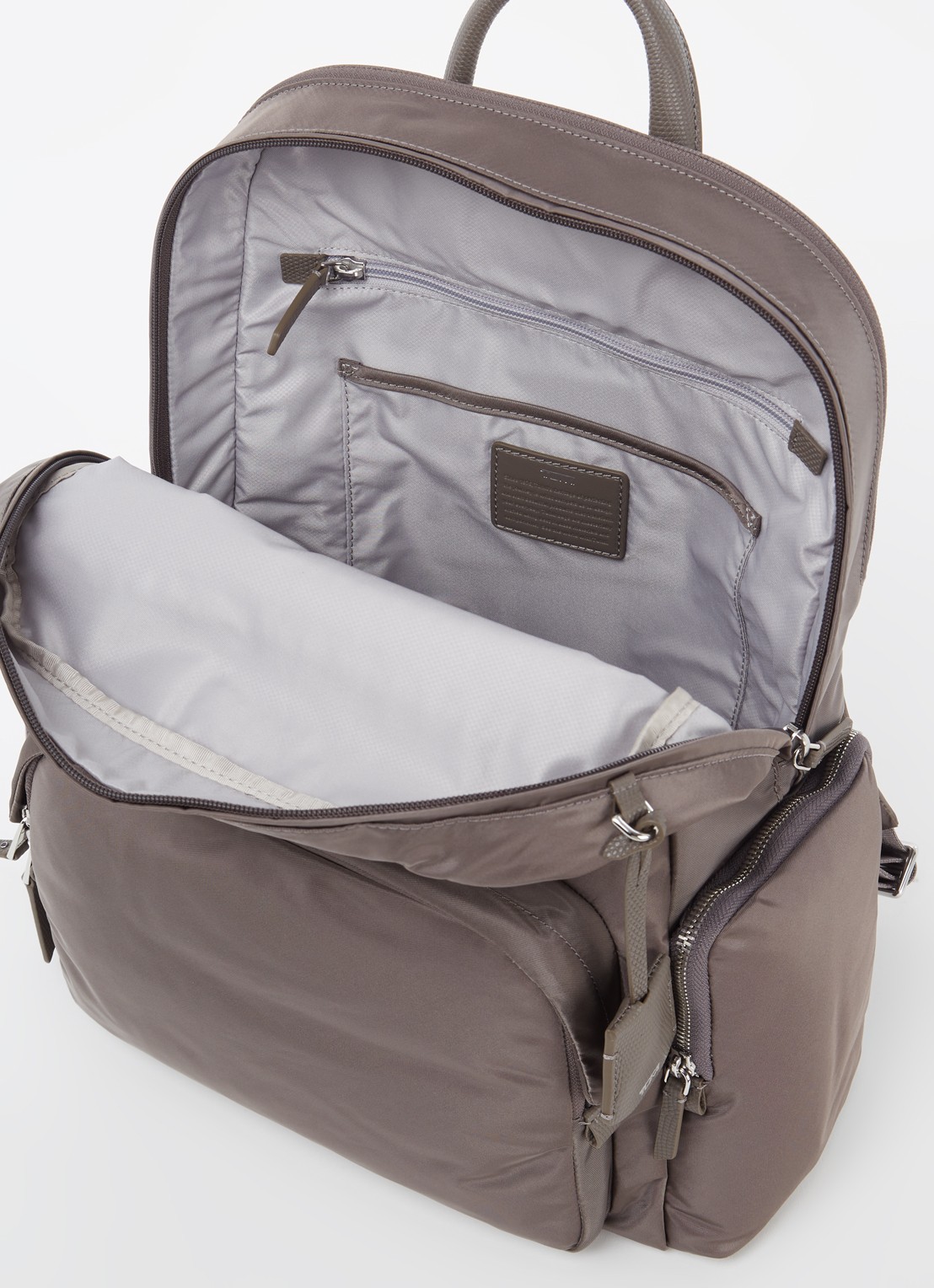 TUMI Voyageur Carson rugzak met 16 inch laptopvak - detail 2 taupe