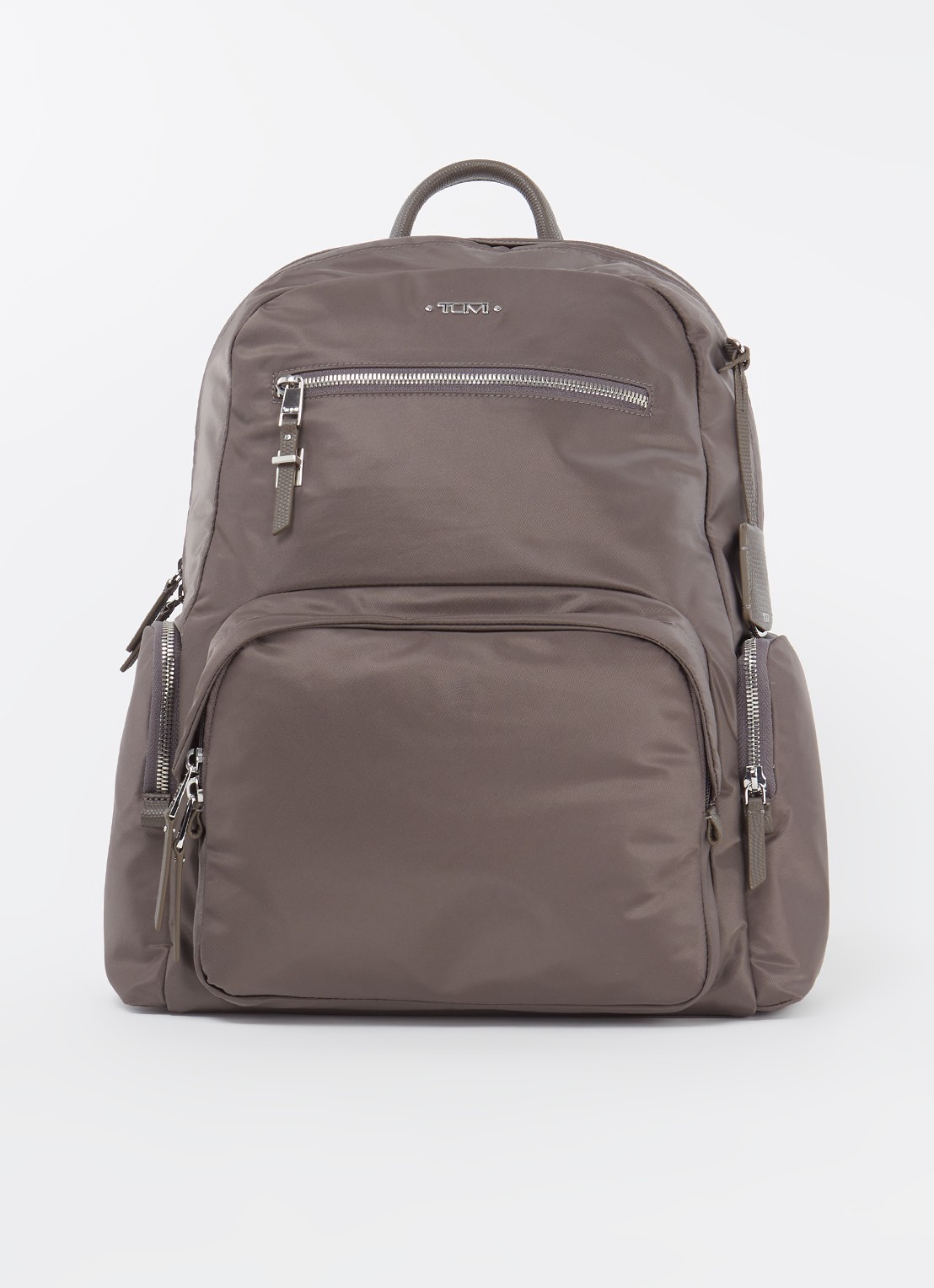 TUMI Voyageur Carson rugzak met 16 inch laptopvak - voorkant 3 taupe