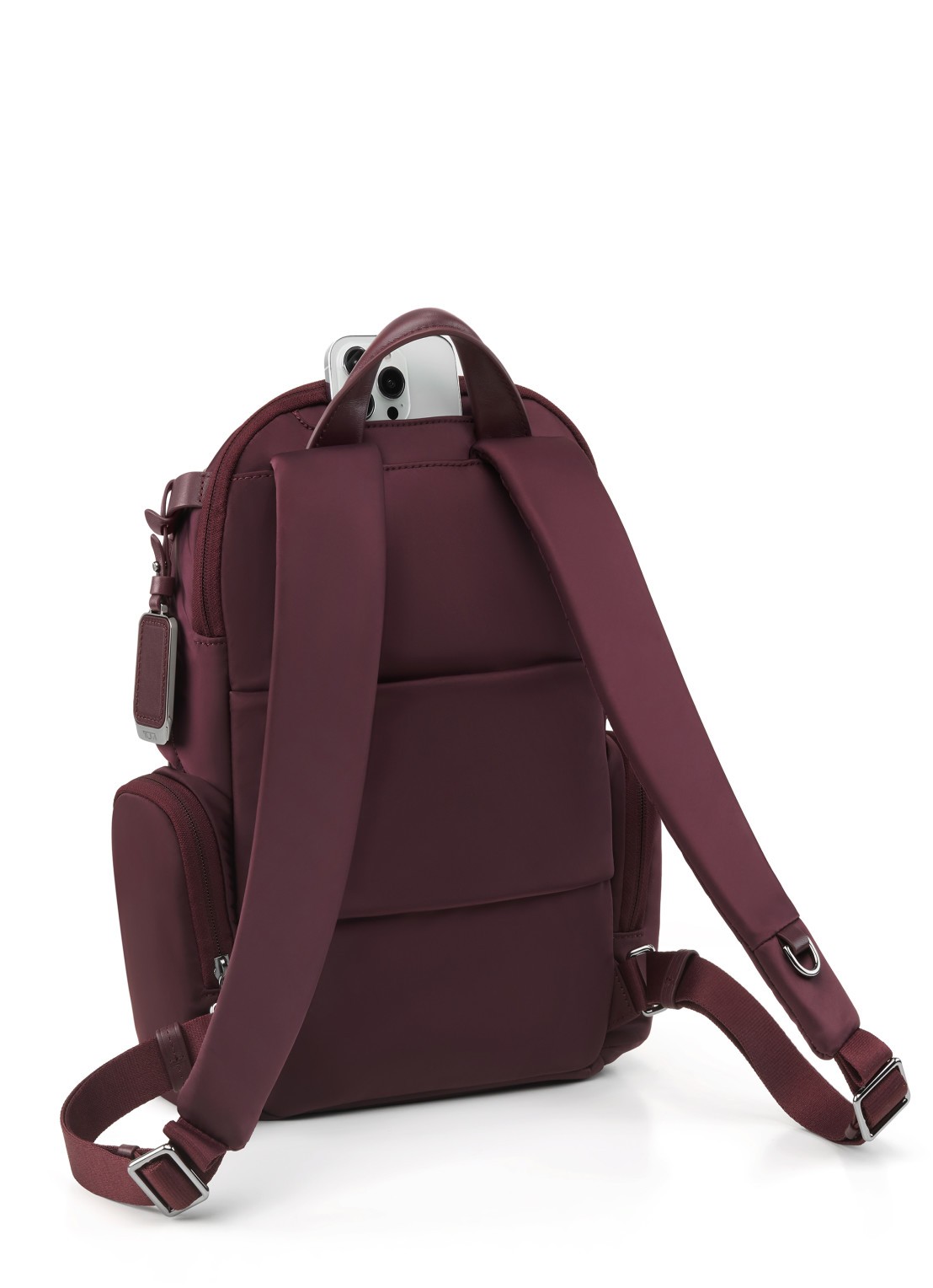 TUMI Voyageur Celina rugzak met 16 inch laptopvak - detail 3 bordeauxrood