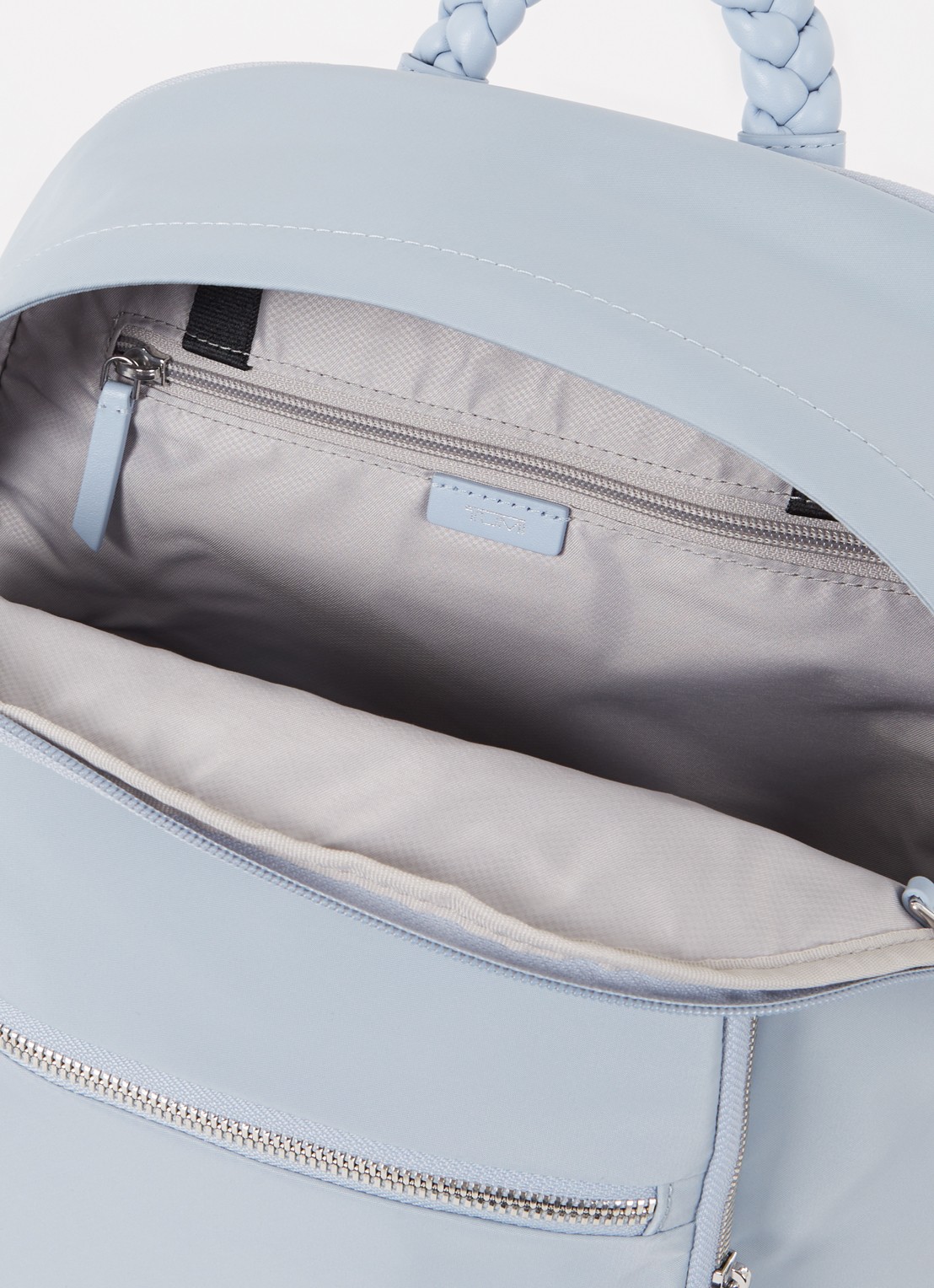 TUMI Voyageur Halsey rugzak met 14 inch laptopvak - detail 2 lichtblauw