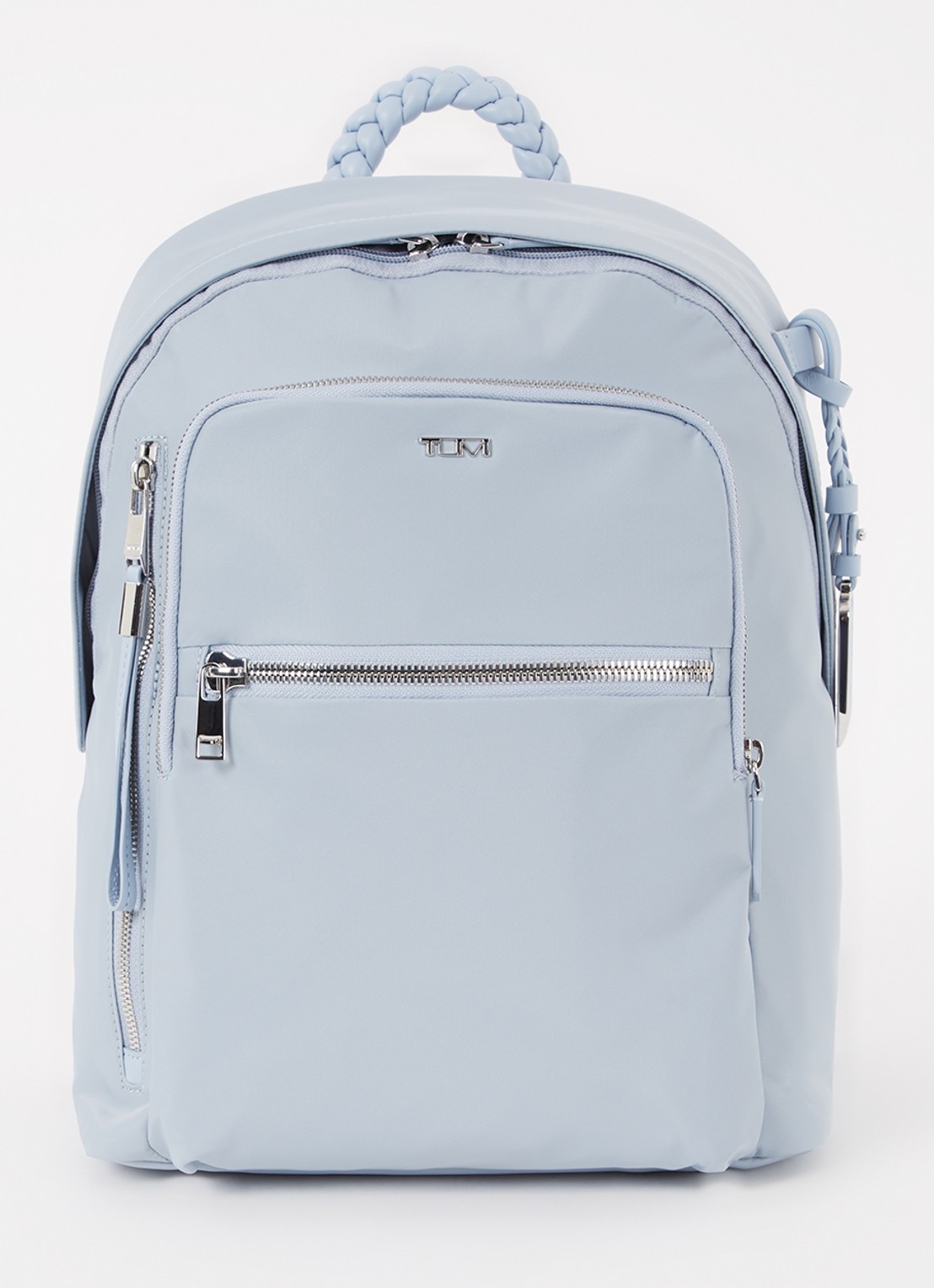 TUMI Voyageur Halsey rugzak met 14 inch laptopvak - voorkant 3 lichtblauw